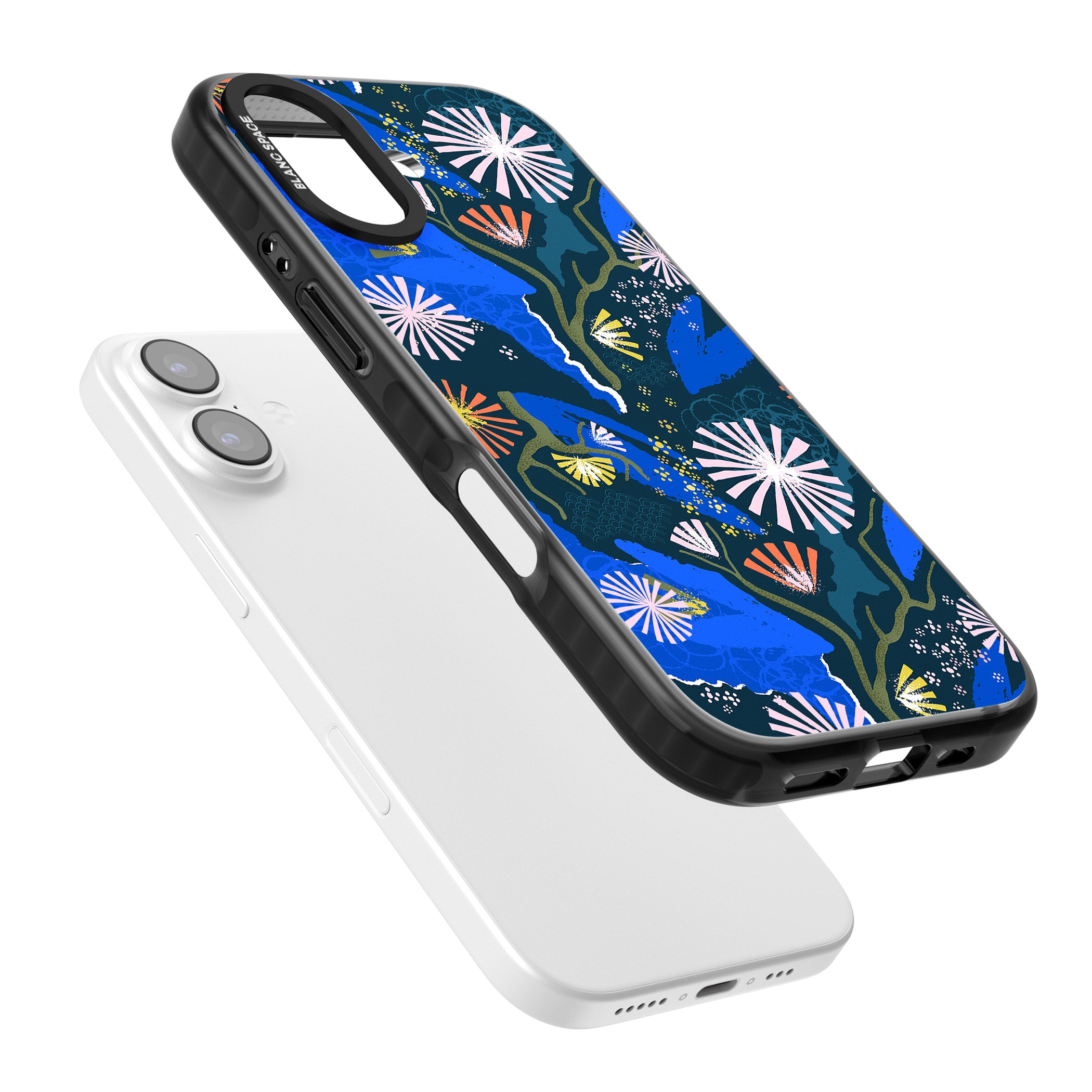 Dark Botanicals Abstract Pattern iPhone 17 Impact Pro Black Phone Case Colours