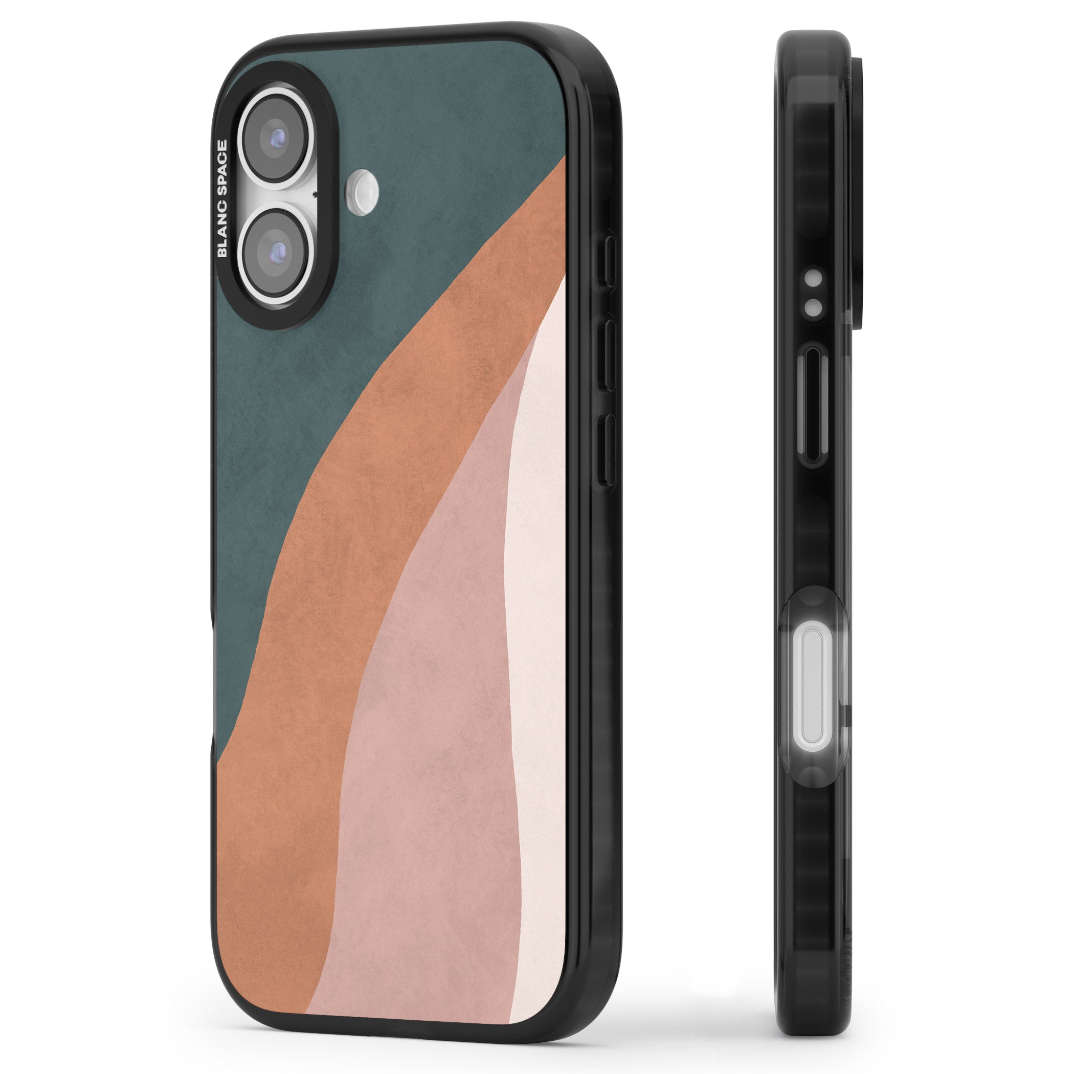 Earthwave Abstract iPhone 17 Impact Pro Black Phone Case Side Profile