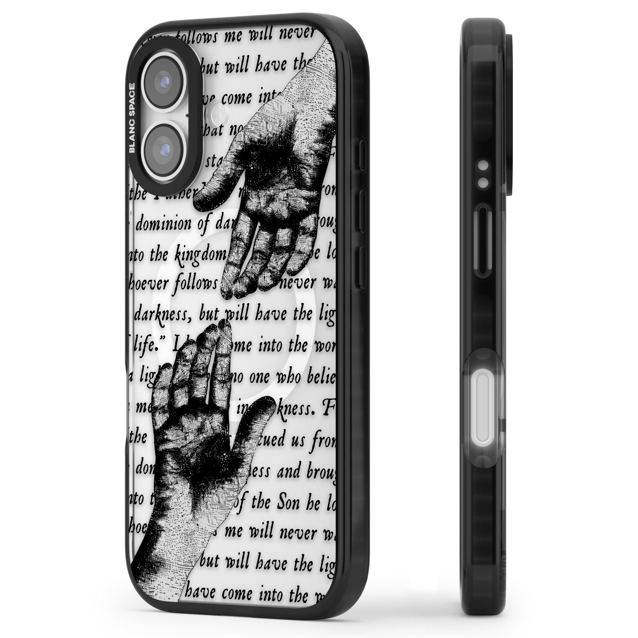 In Touch iPhone 17 Impact Pro Black Phone Case Side Profile