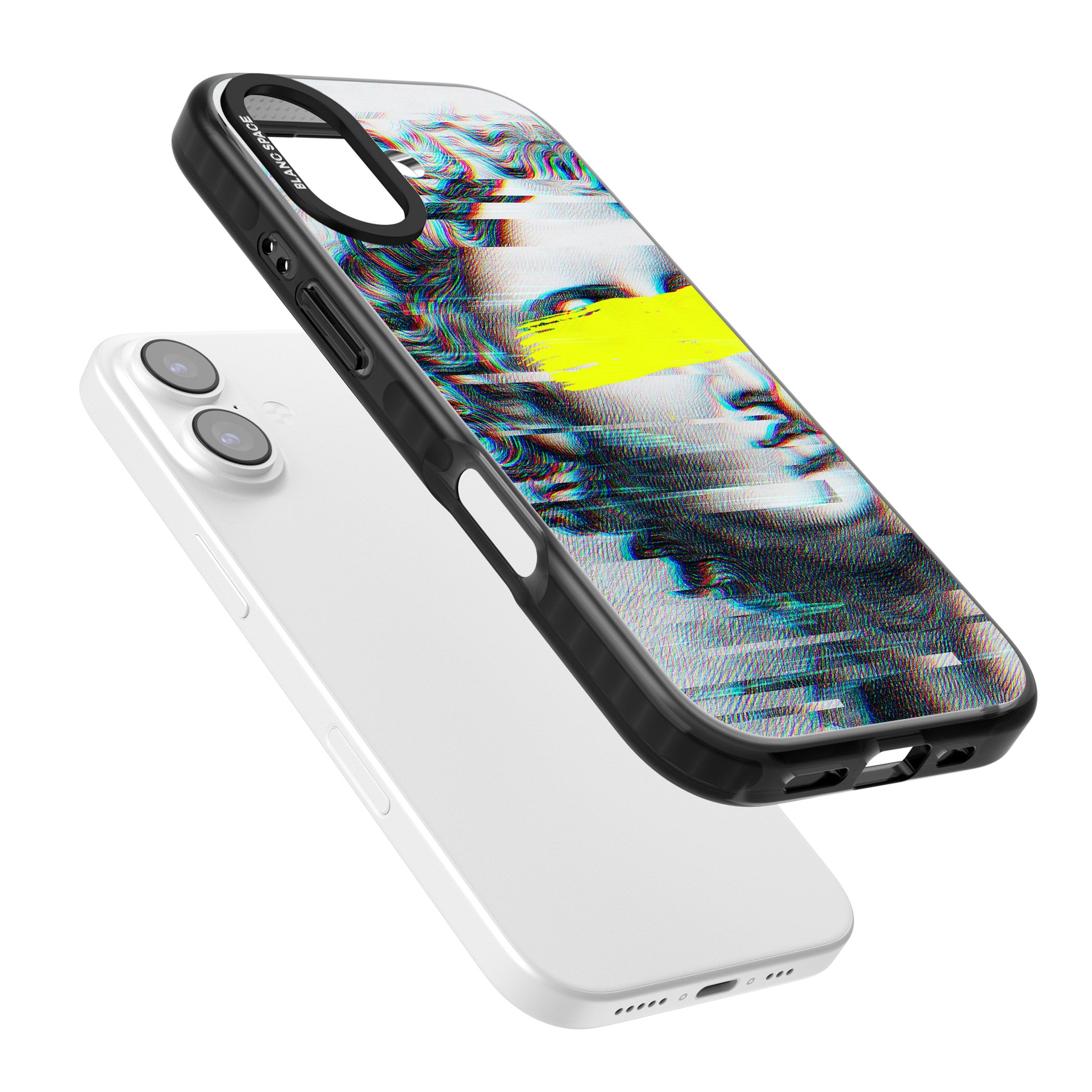 Glitched Fragment iPhone 17 Impact Pro Black Phone Case Colours