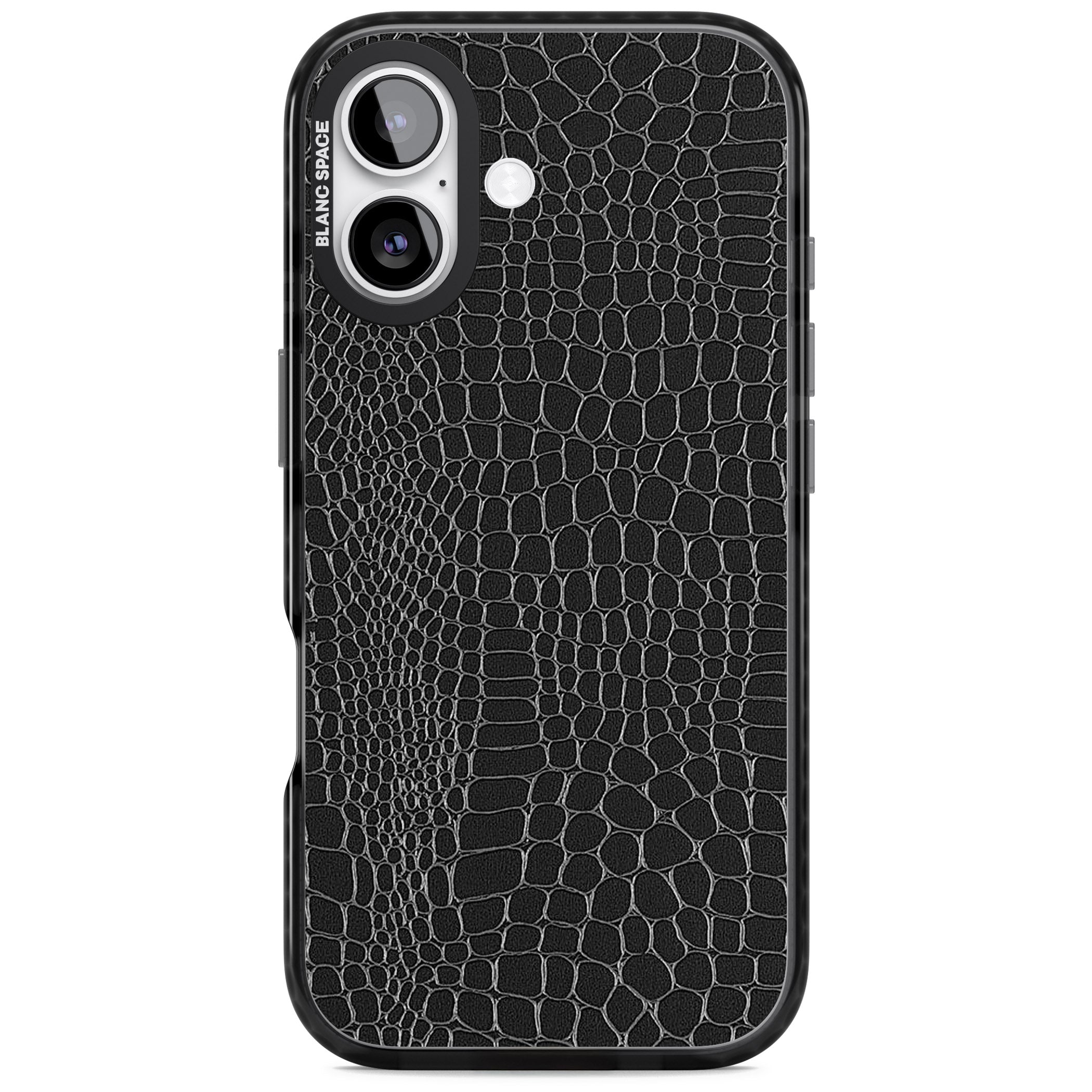 Black Snakeskin iPhone 17 Impact Pro Black Phone Case