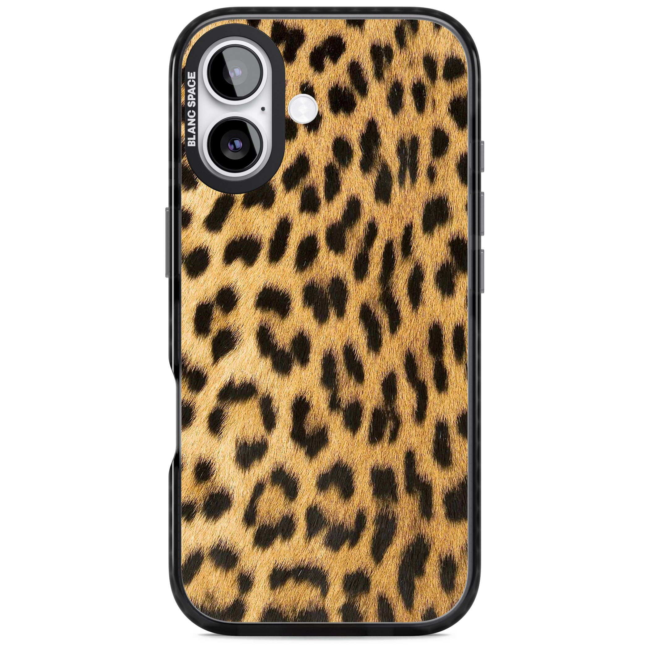 Designer Fashion Gold Leopard Print iPhone 17 Impact Pro Black Phone Case