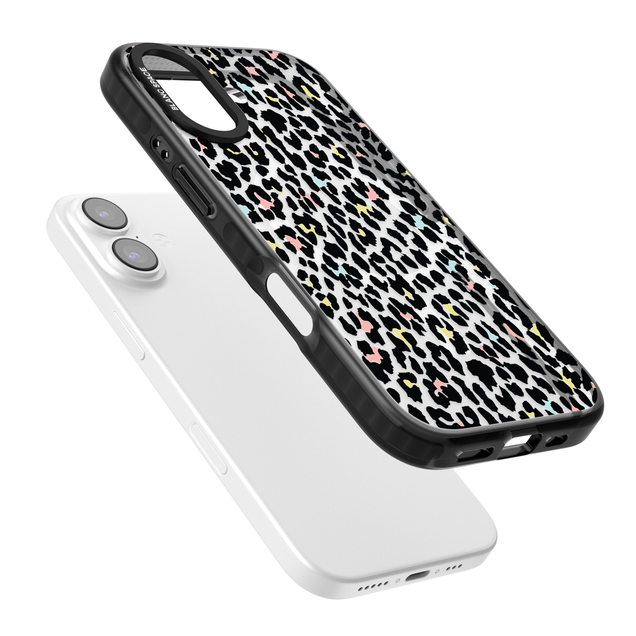 Pastel Leopard Print iPhone 17 Impact Pro Black Phone Case Colours