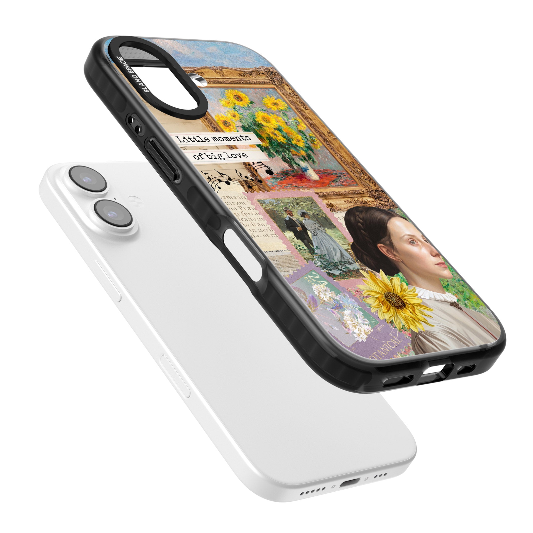 Monet 'Little Moments' Collage iPhone 17 Impact Pro Black Phone Case Colours