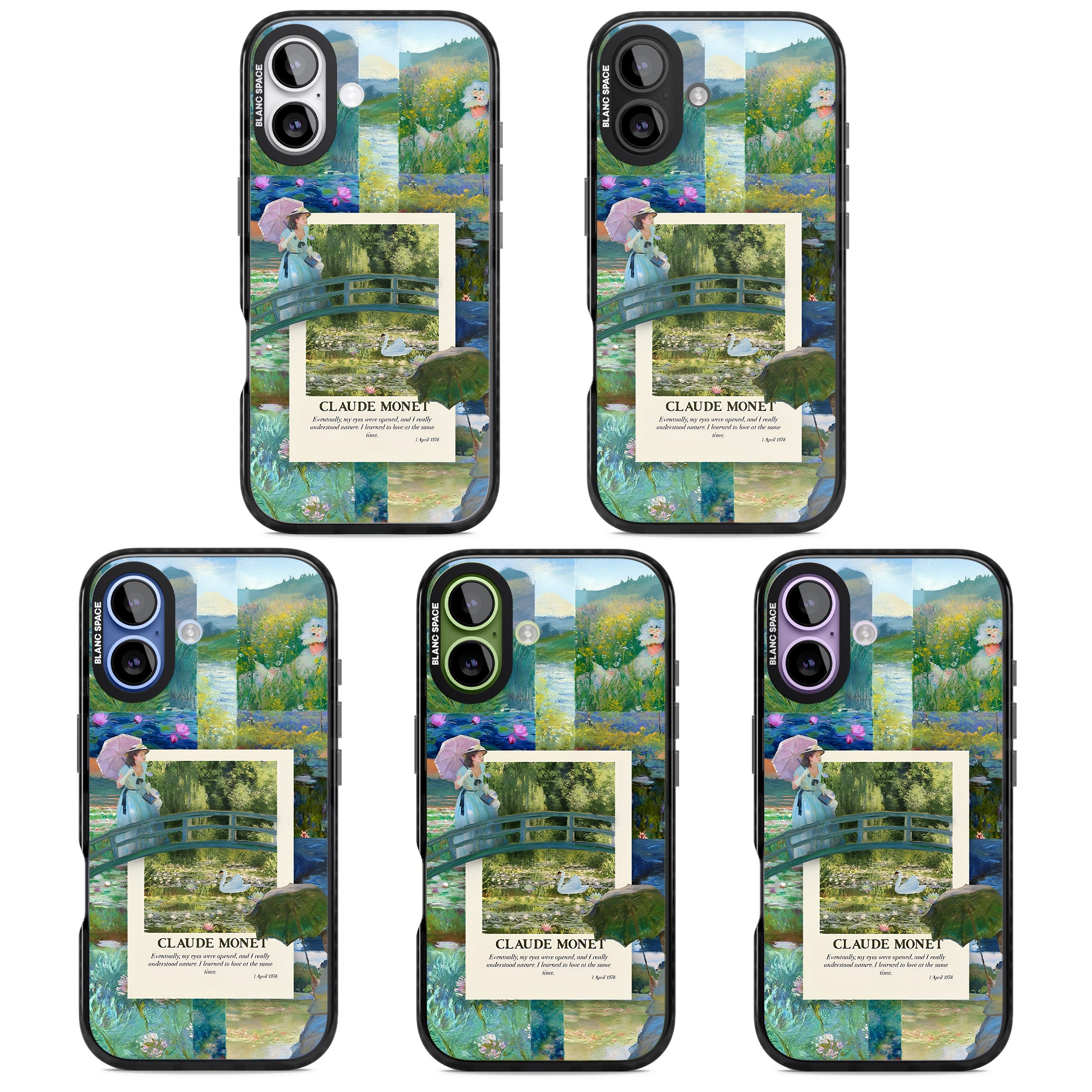 Monet Gardens iPhone 17 Impact Pro Black Phone Case APT Impact Protection
