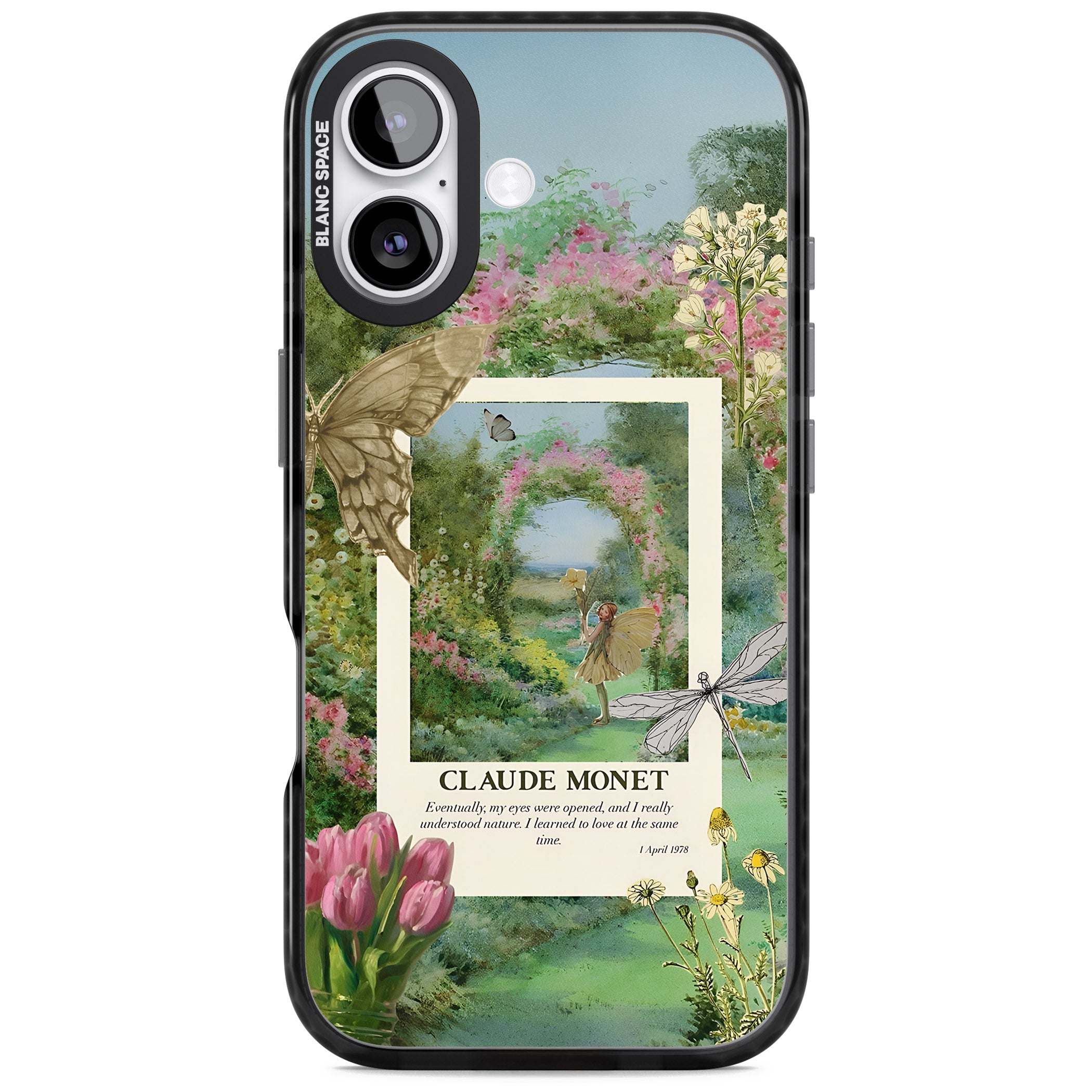 Monet Fairy Garden iPhone 17 Impact Pro Black Phone Case