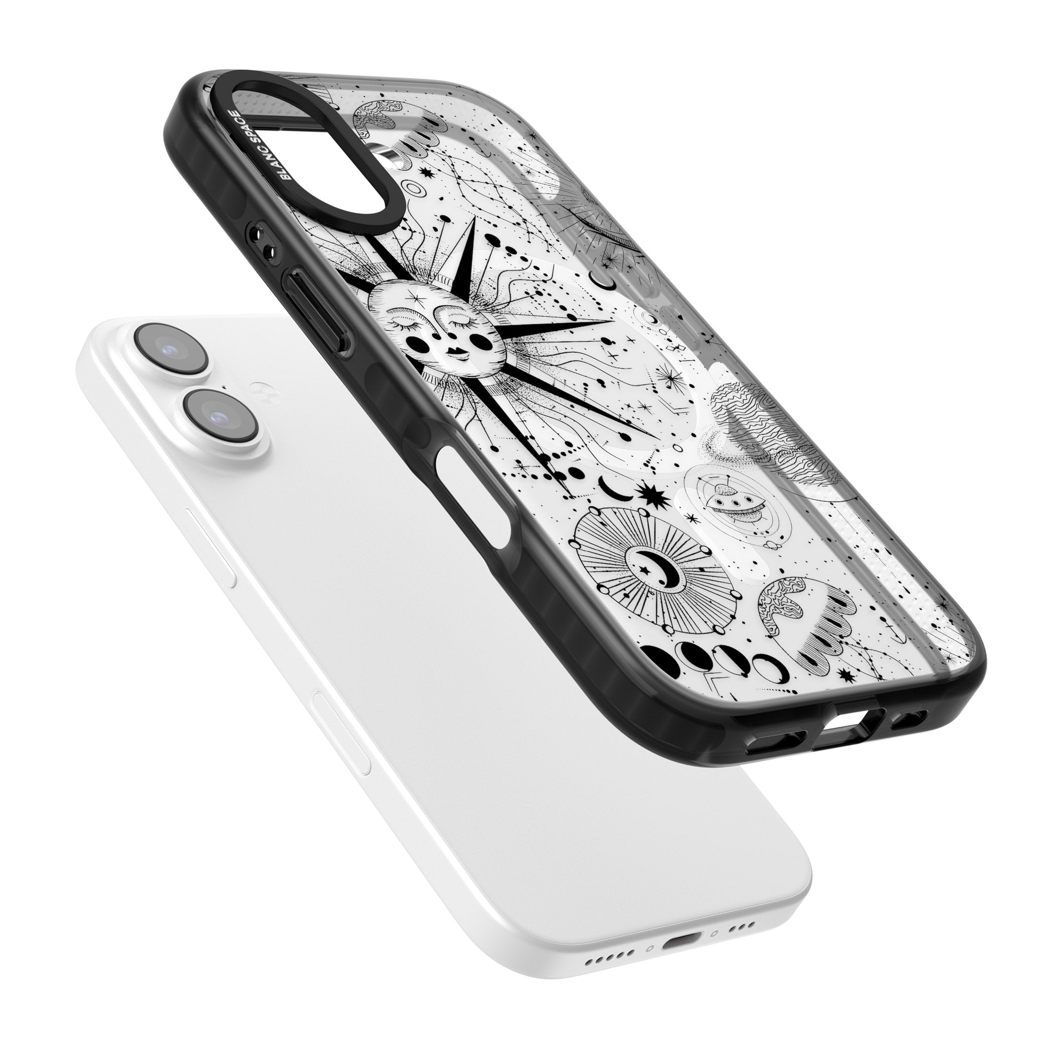 Cosmic Sun Zodiac iPhone 17 Impact Pro Black Phone Case Colours