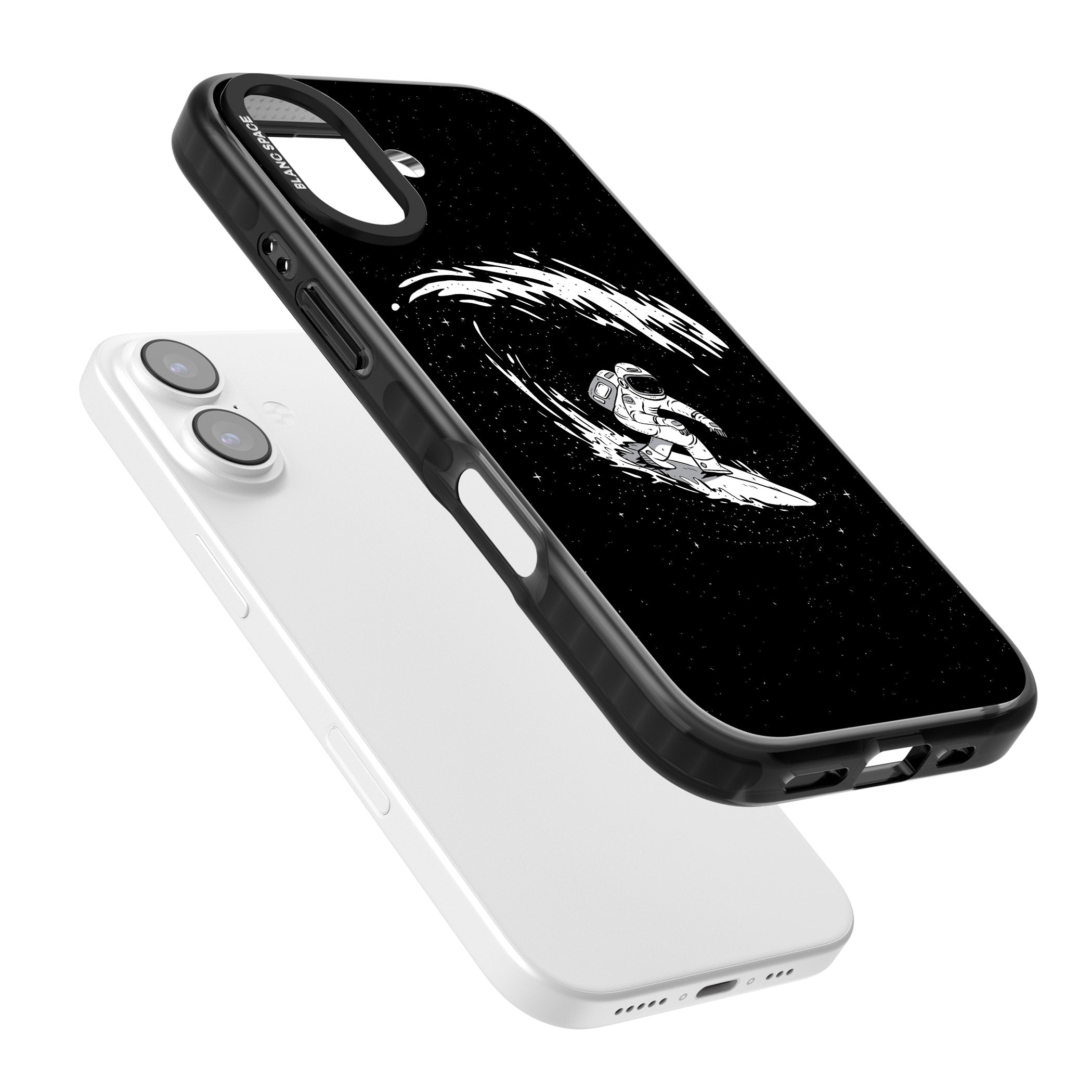 Cosmic Surf iPhone 17 Impact Pro Black Phone Case Colours