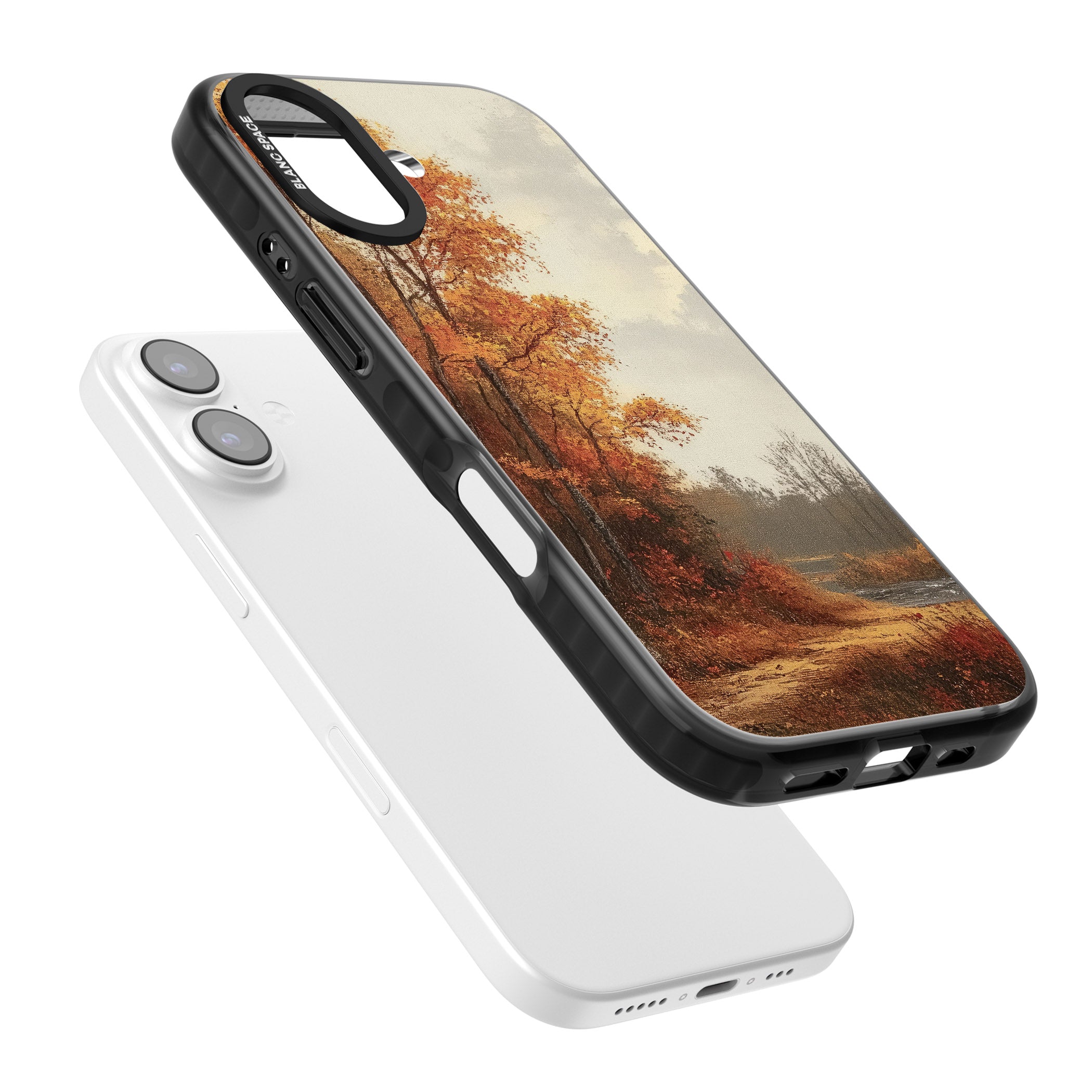 Vintage Autumn Oil Painting iPhone 17 Impact Pro Black Phone Case Colours