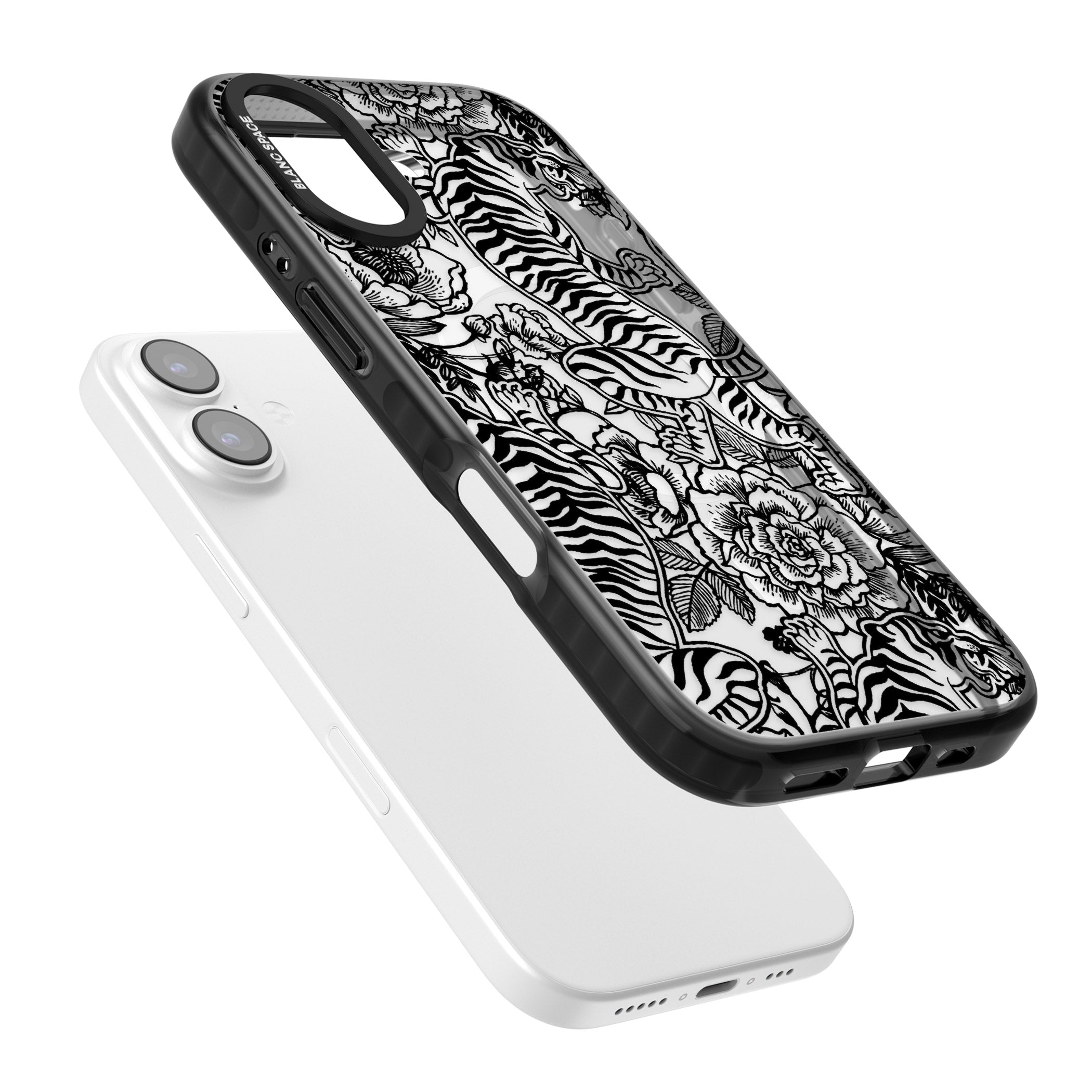 Personalised Chinese Tiger Pattern iPhone 17 Impact Pro Black Phone Case Colours