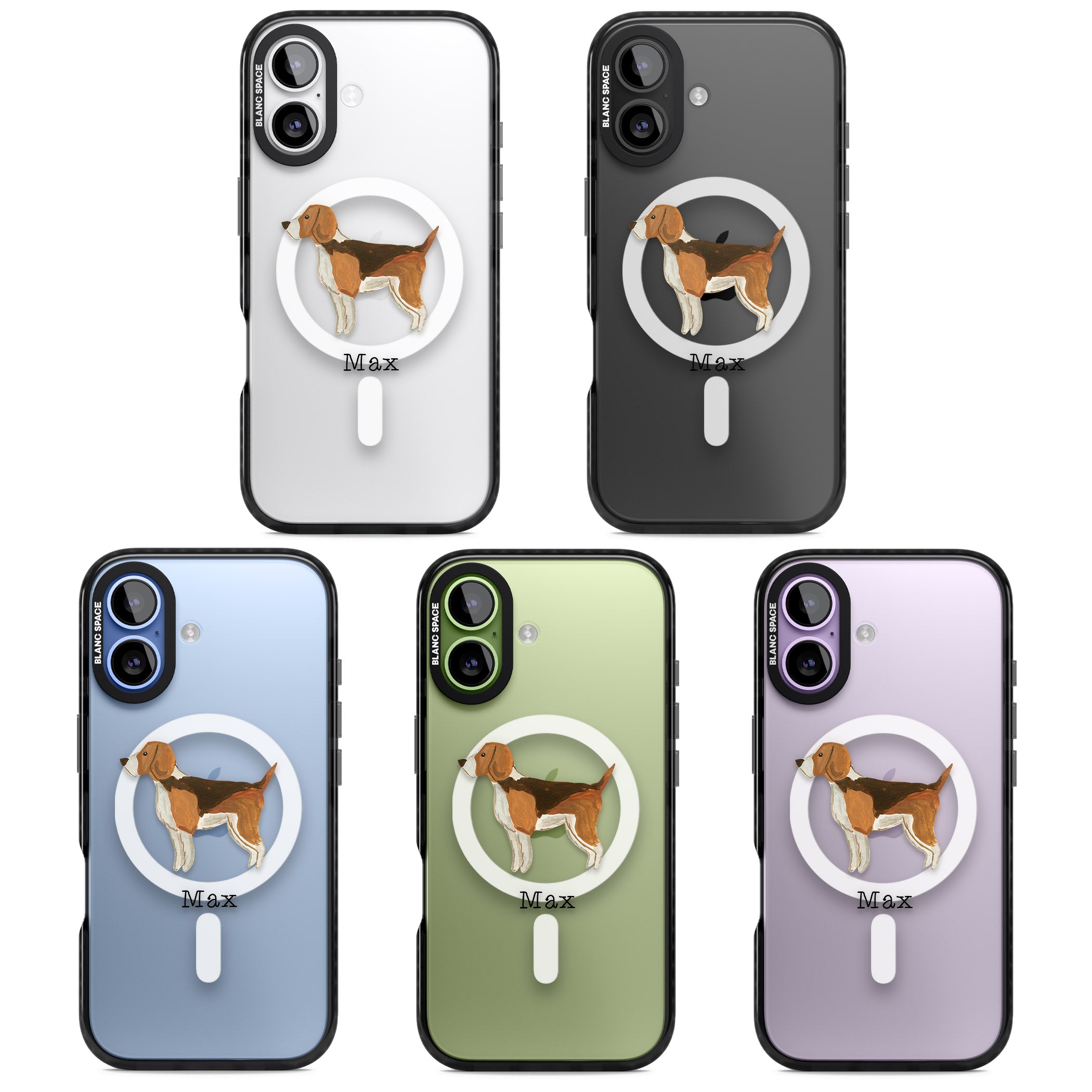 Personalised Beagle iPhone 17 Impact Pro Black Phone Case APT Impact Protection