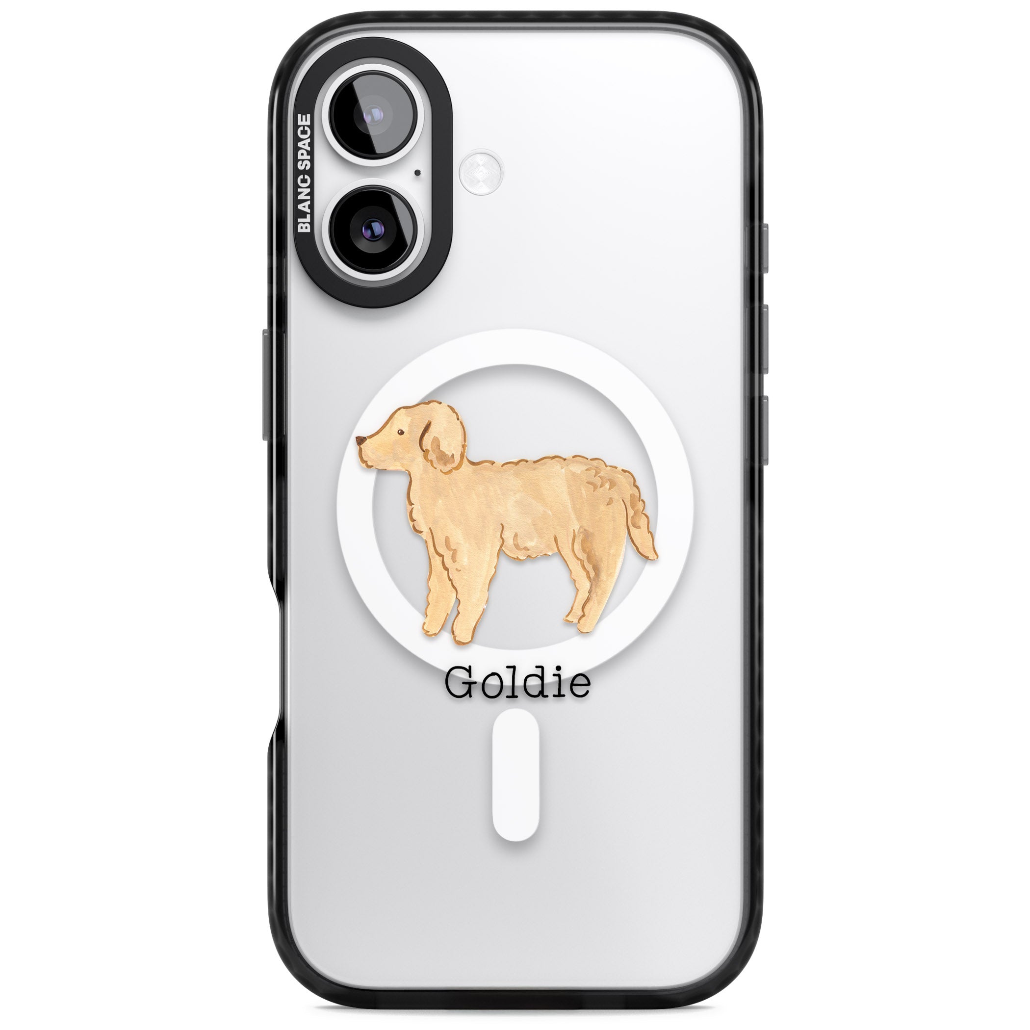 Personalised Goldendoodle iPhone 17 Impact Pro Black Phone Case