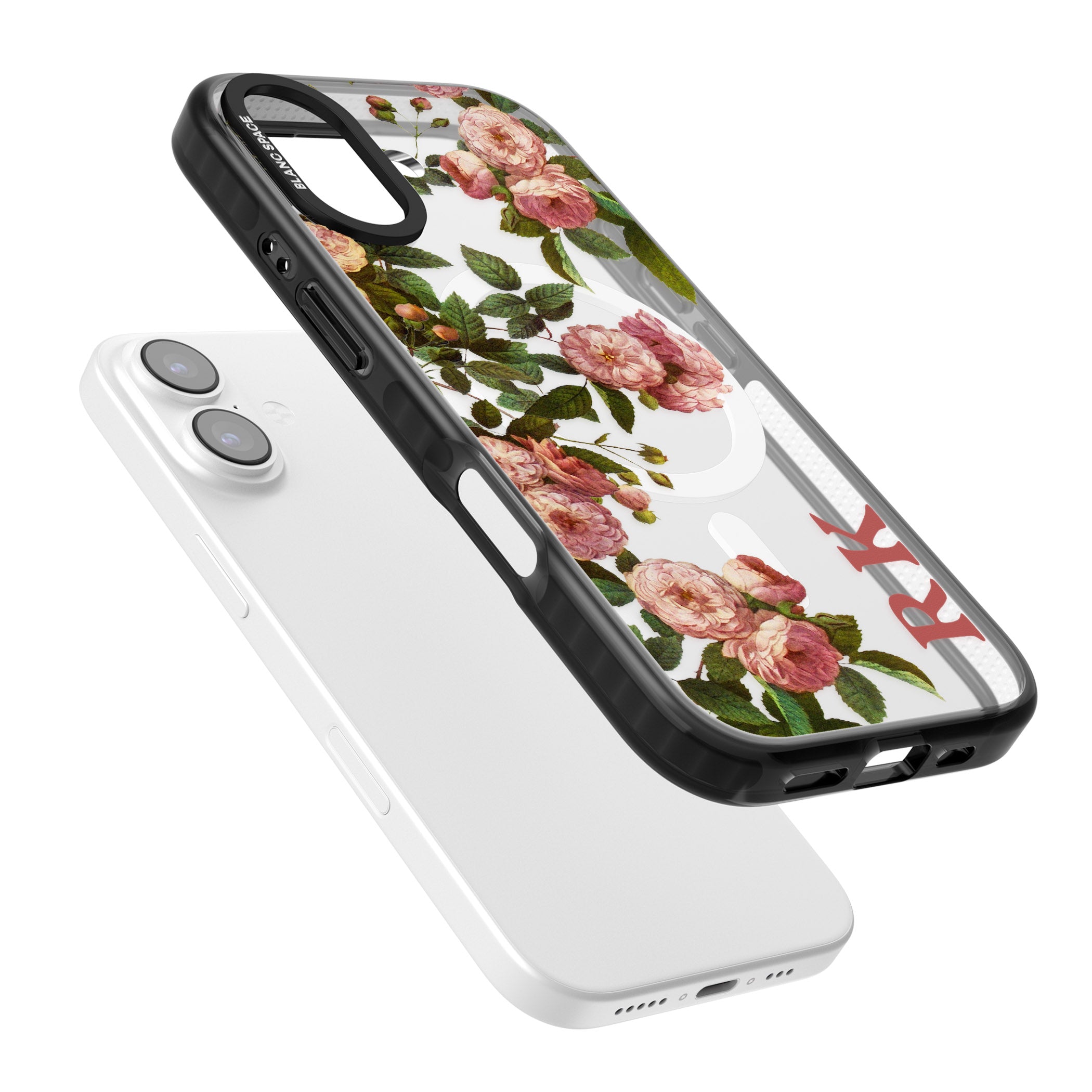 Personalised Vintage Floral Garden iPhone 17 Impact Pro Black Phone Case Colours