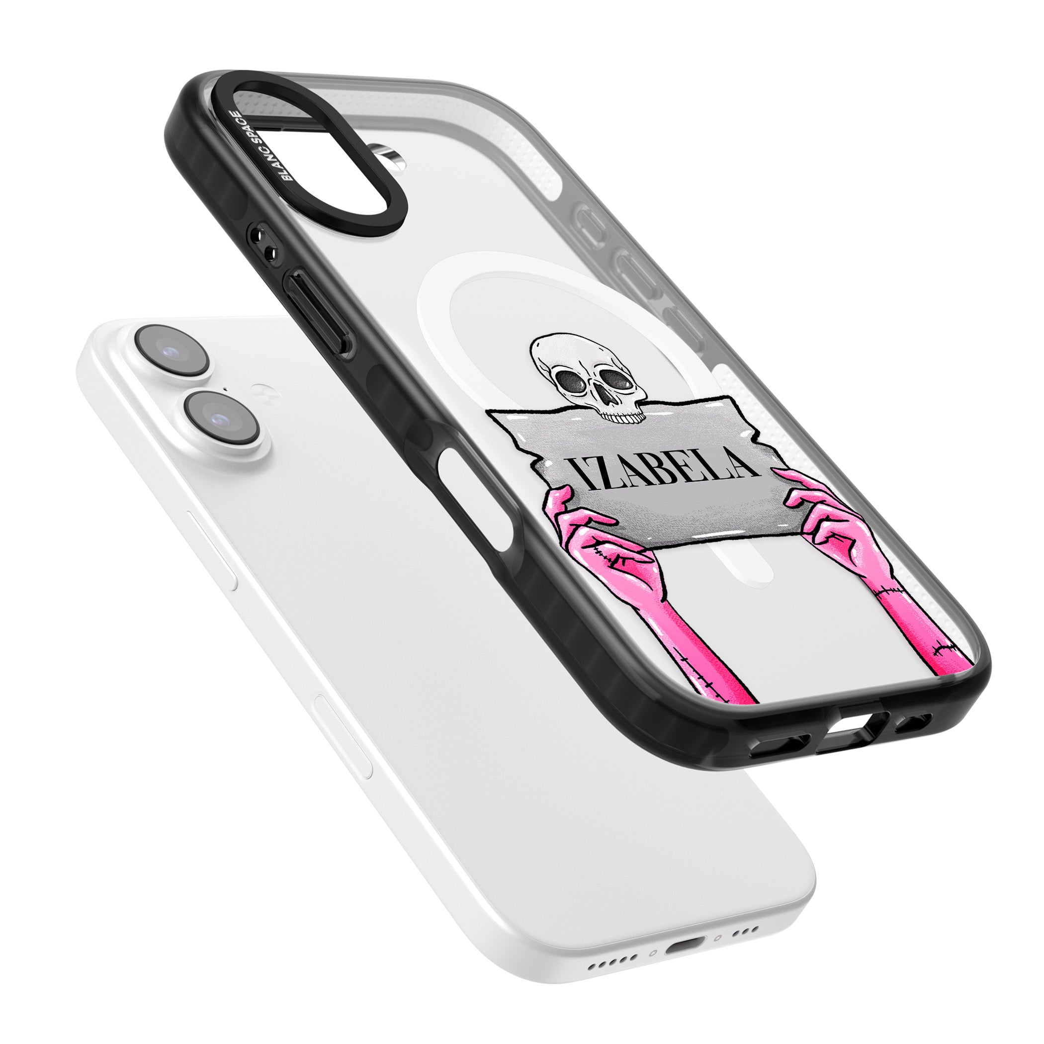 Personalised Grave Plaque iPhone 17 Impact Pro Black Phone Case Colours