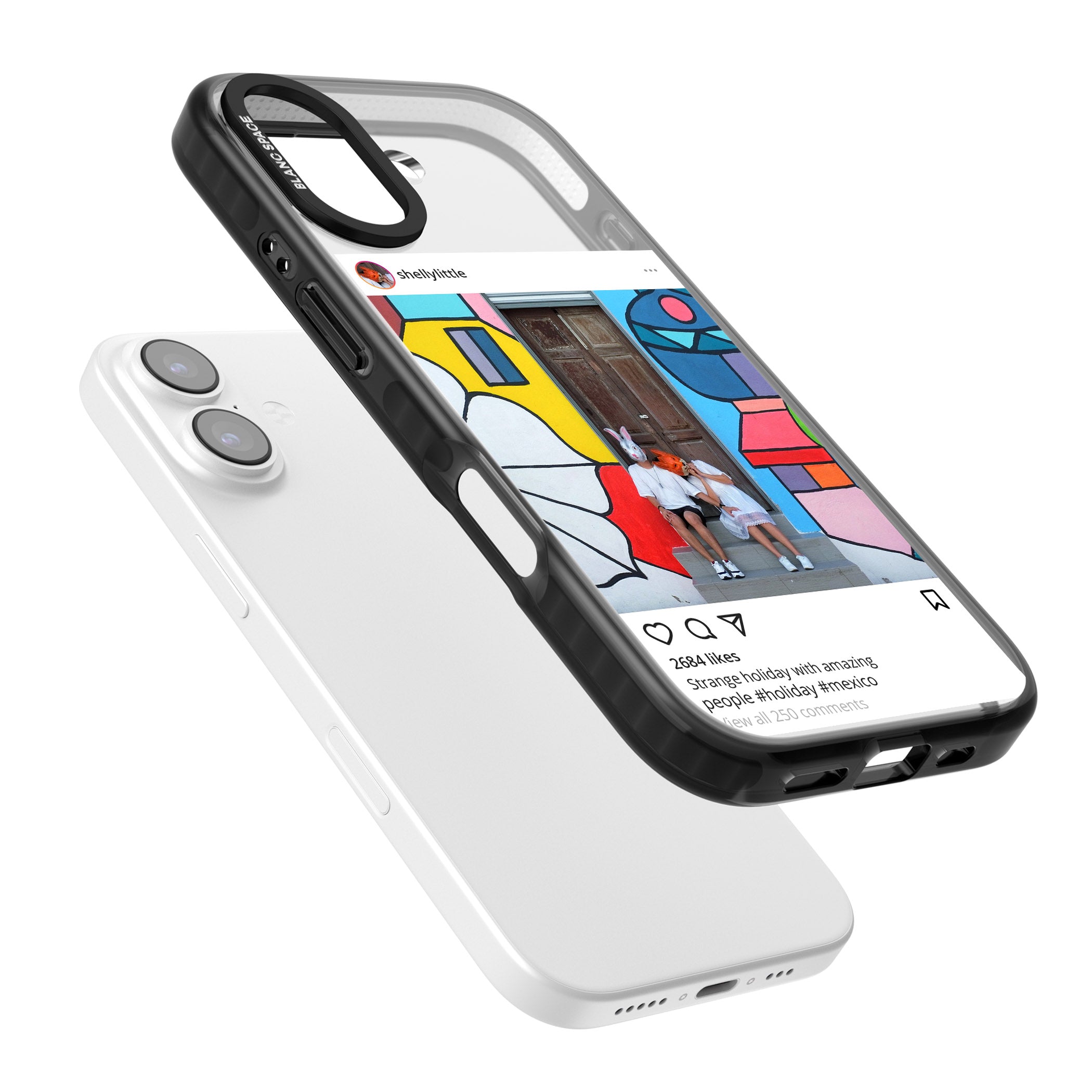 Personalised Instagram iPhone 17 Impact Pro Black Phone Case Colours