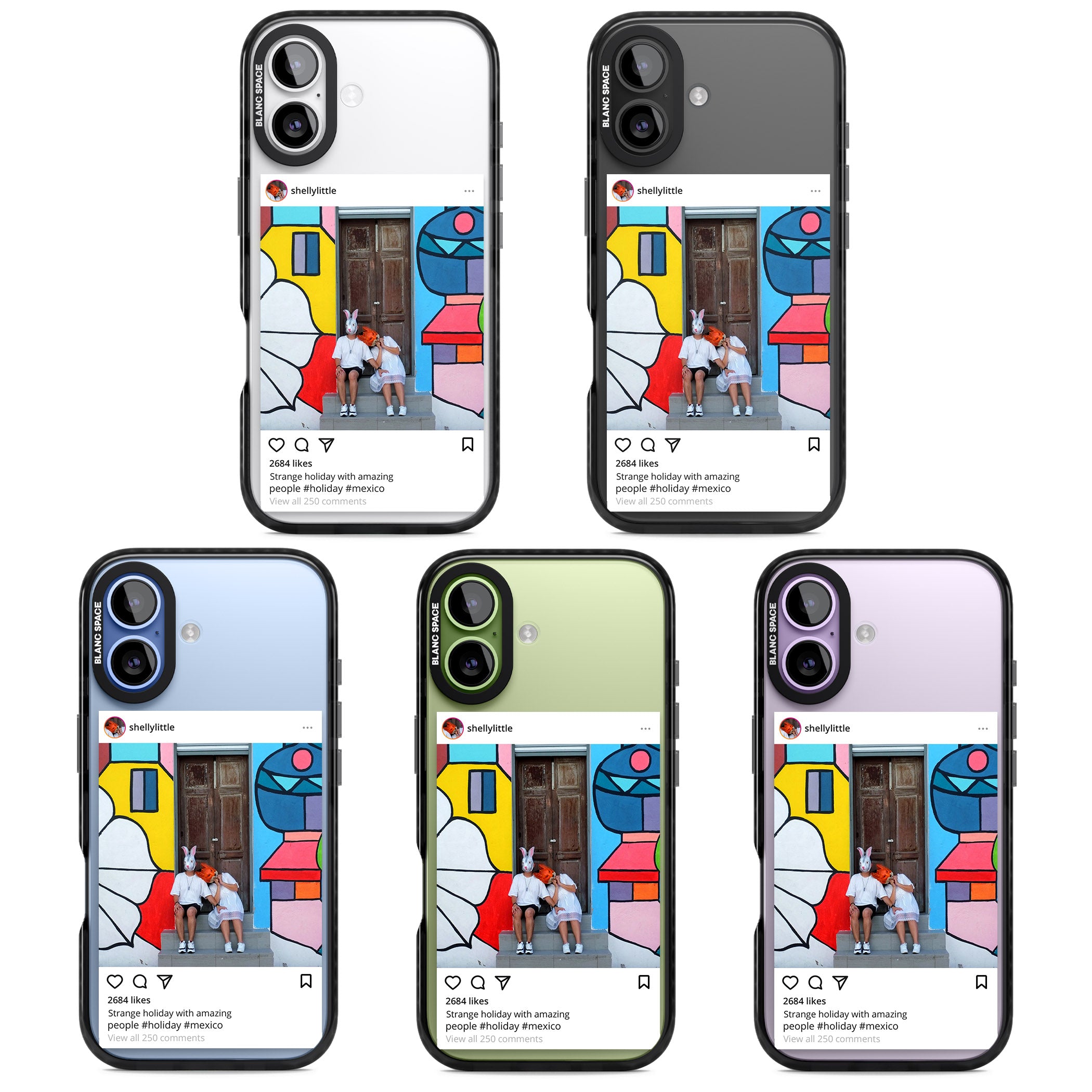 Personalised Instagram iPhone 17 Impact Pro Black Phone Case APT Impact Protection