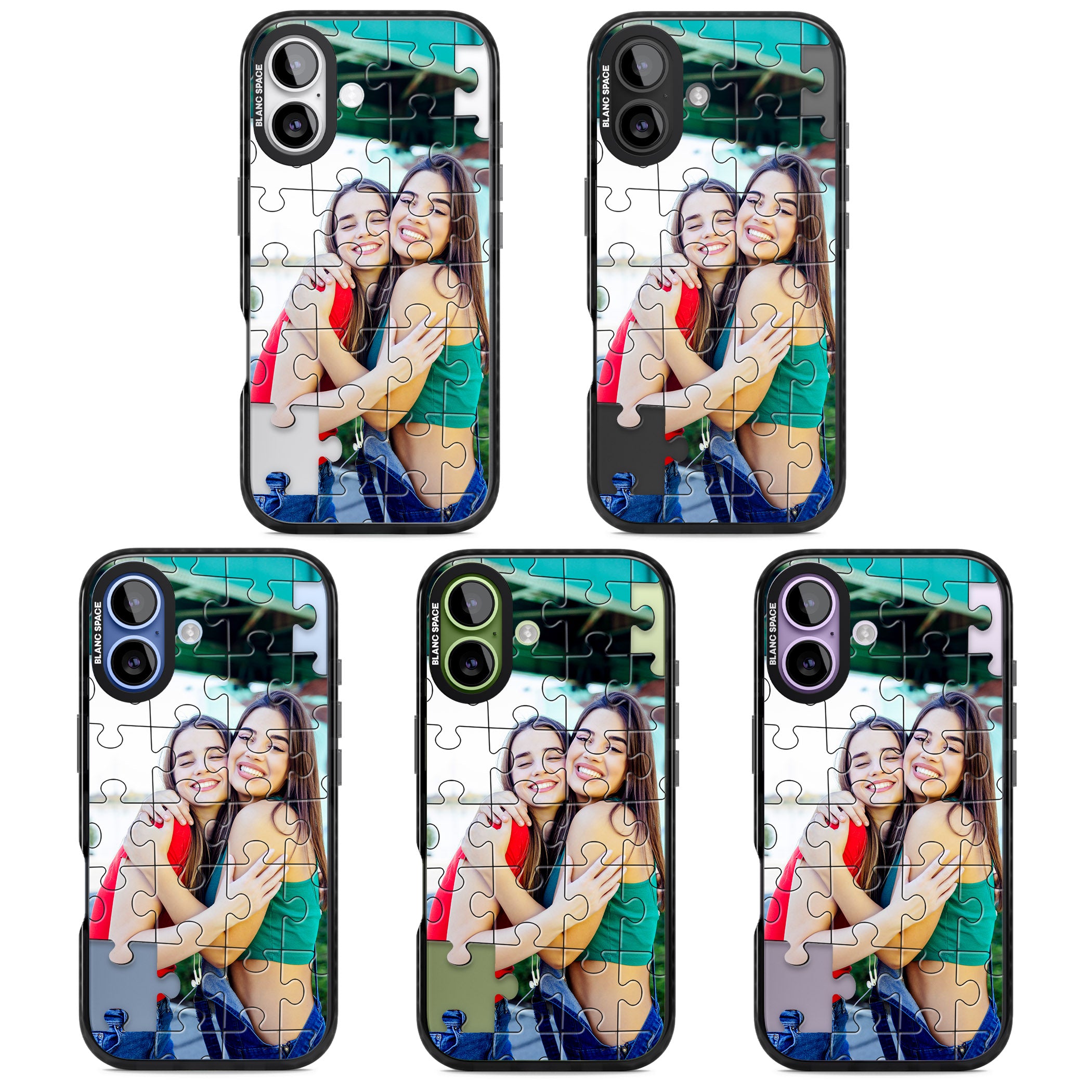 Personalised Jigsaw Puzzle Photo iPhone 17 Impact Pro Black Phone Case APT Impact Protection