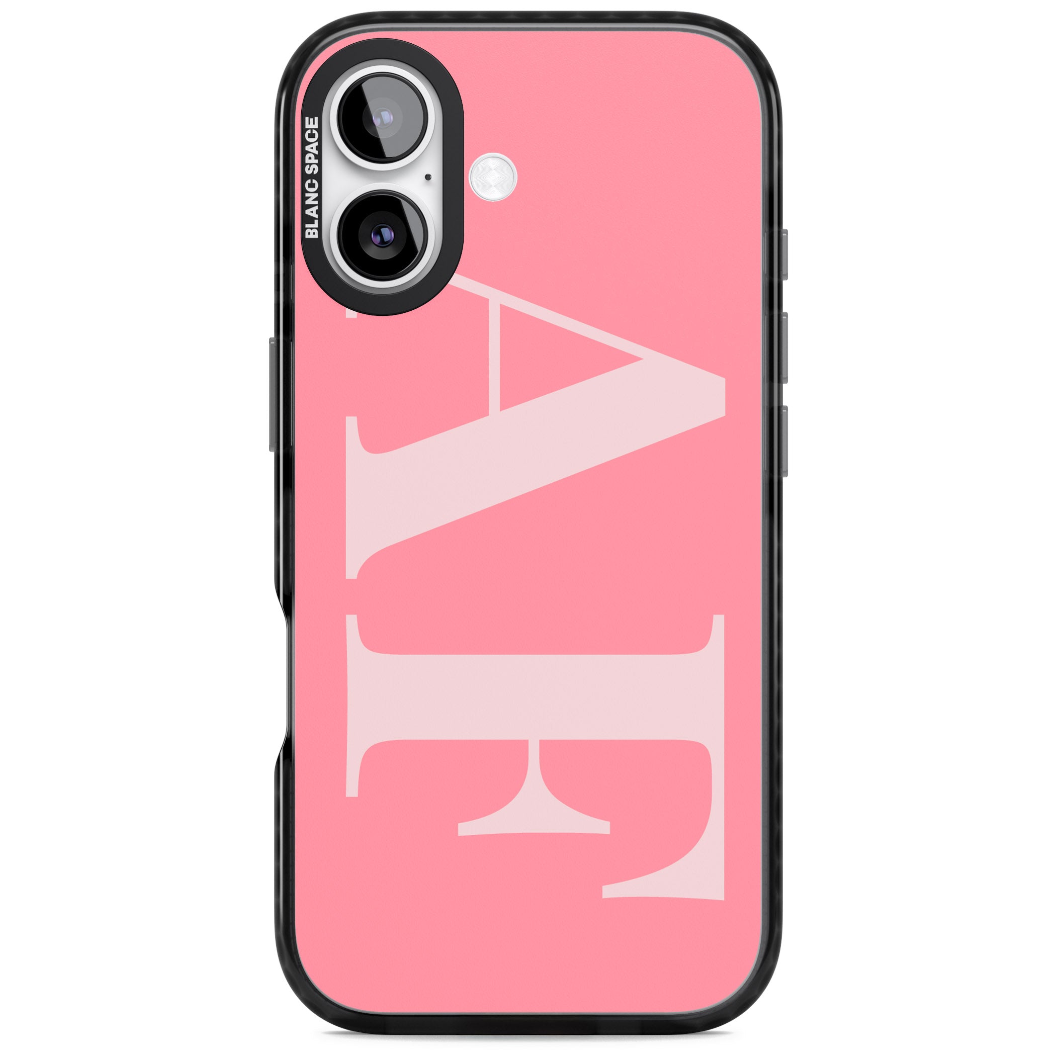 Personalised Light & Dark Pink Green Letters iPhone 17 Impact Pro Black Phone Case