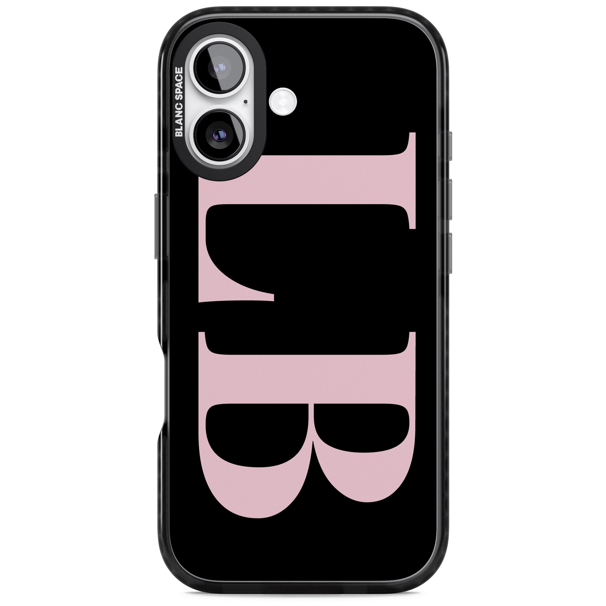 Personalised Pink & Black Green Letters iPhone 17 Impact Pro Black Phone Case