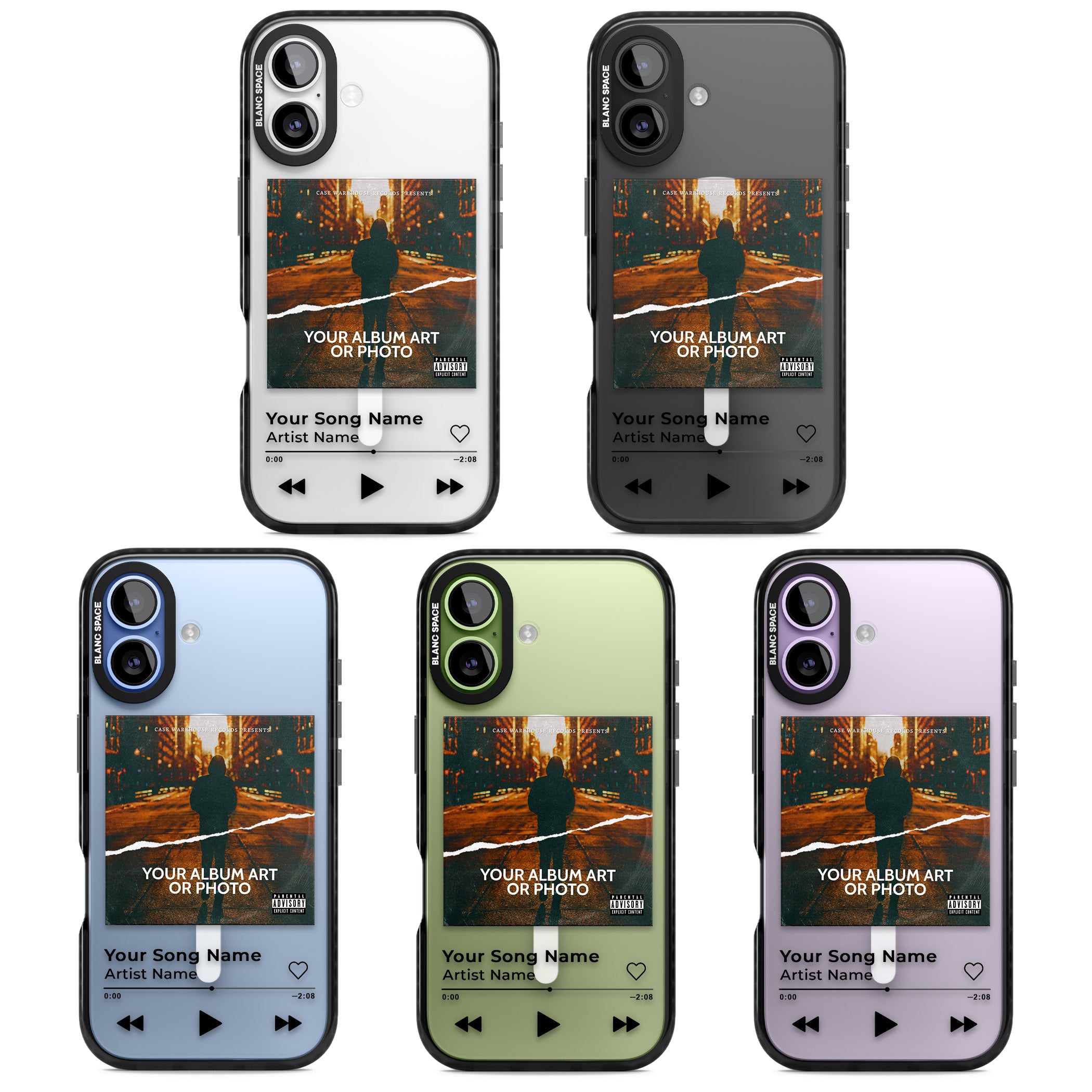 Personalised Album Art iPhone 17 Impact Pro Black Phone Case APT Impact Protection