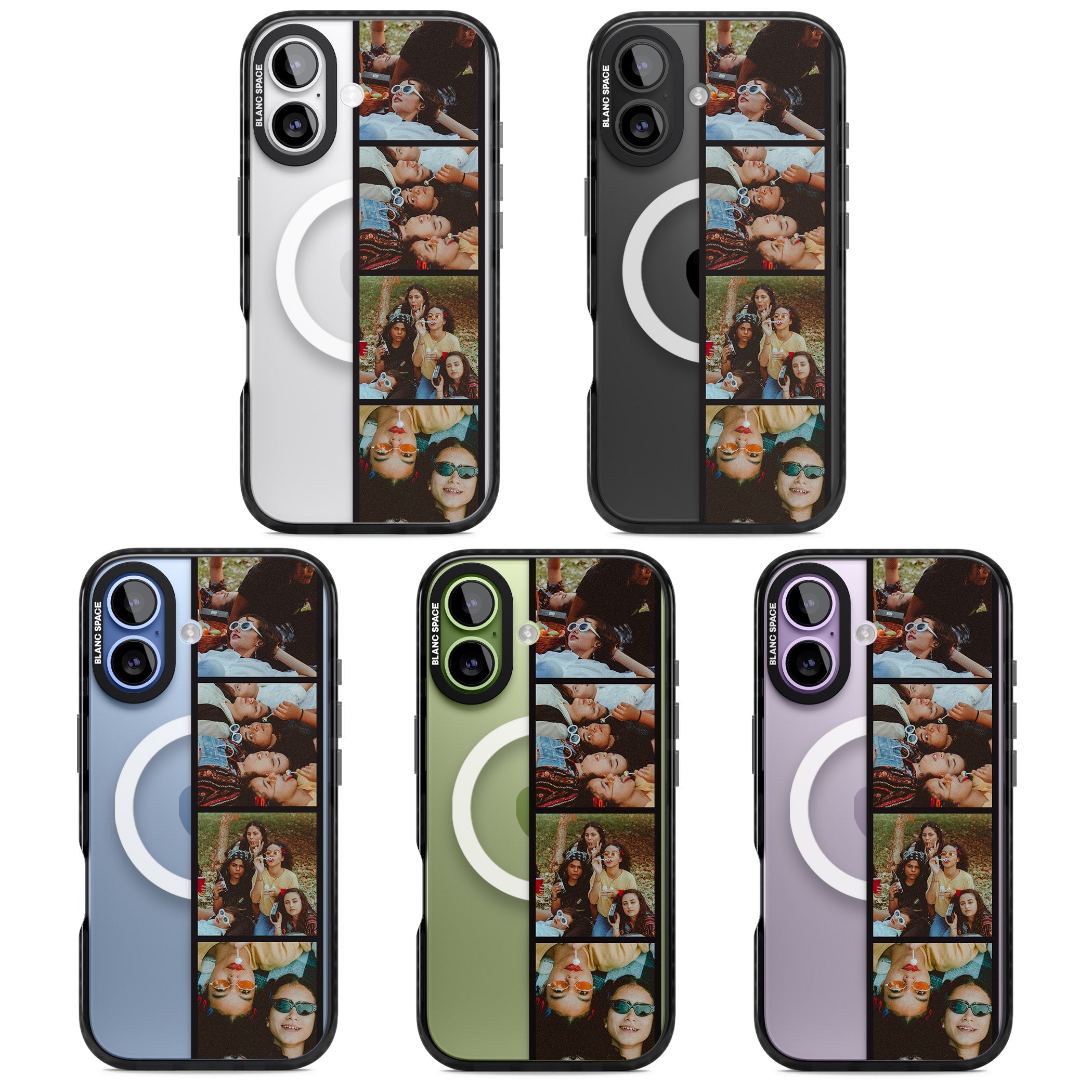 Personalised Photo Strip iPhone 17 Impact Pro Black Phone Case APT Impact Protection