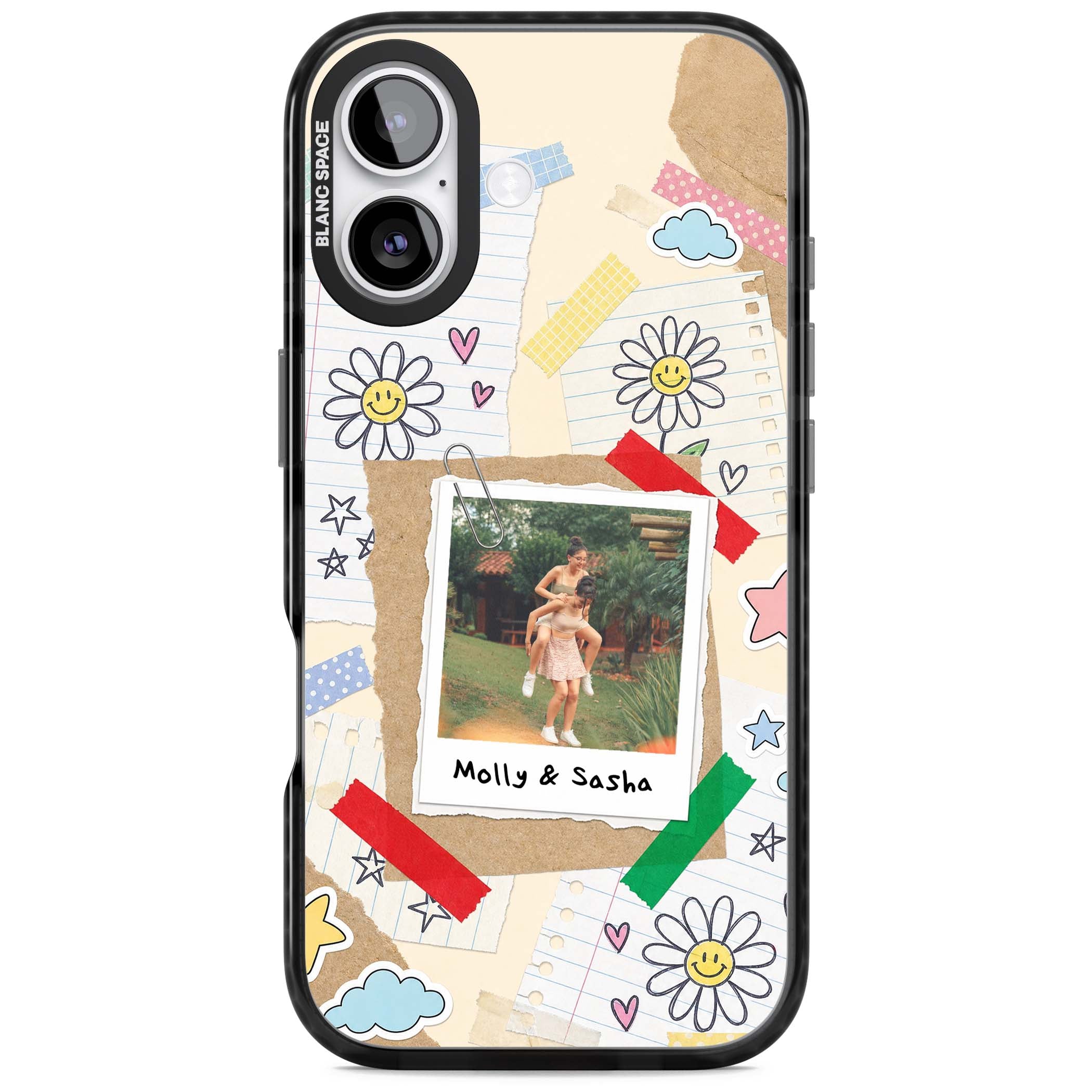 Scrapbook Photo coquette iPhone case | Black Impact Magsafe case for iPhone 17