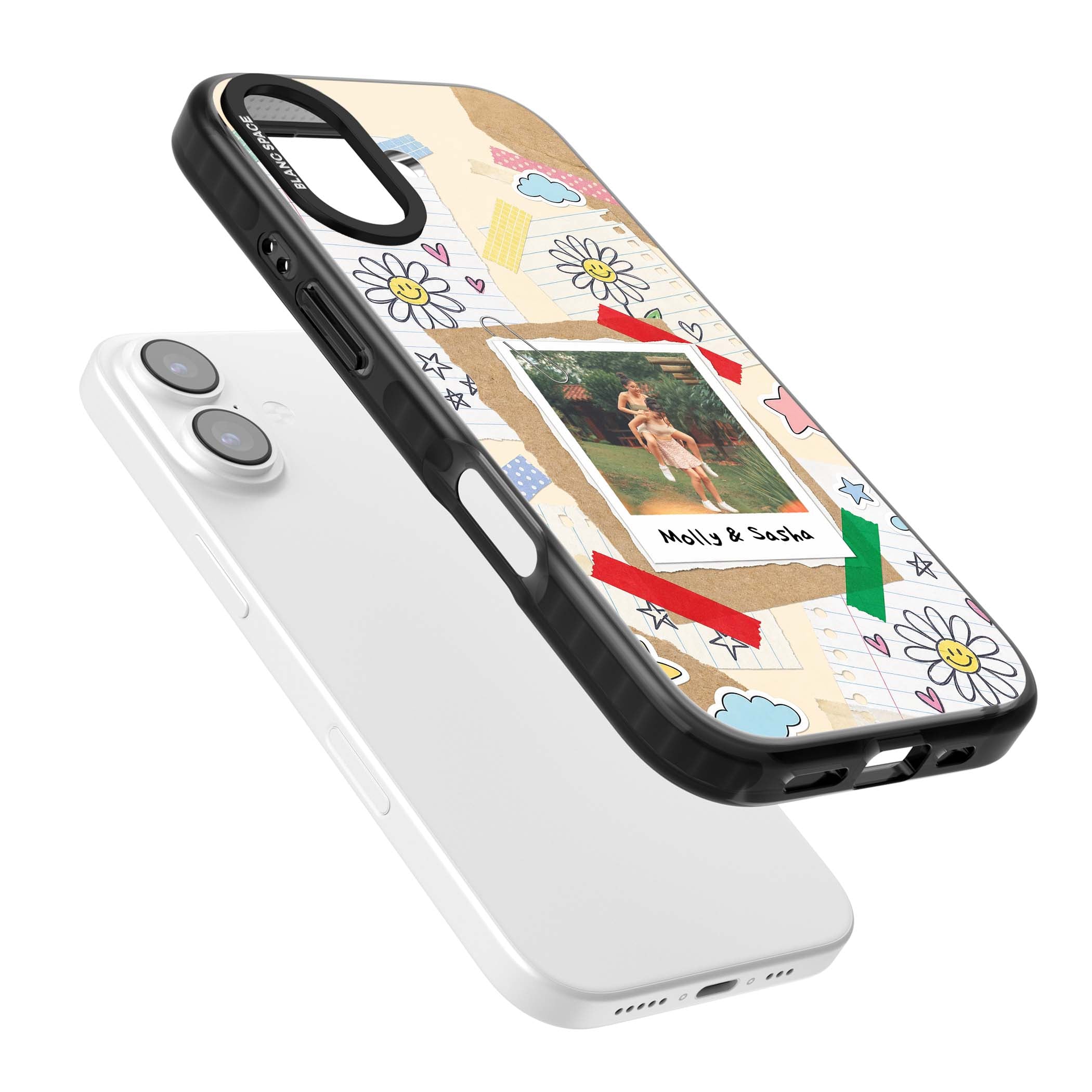 Scrapbook Photo coquette iPhone case | Black Impact Magsafe case for iPhone 17