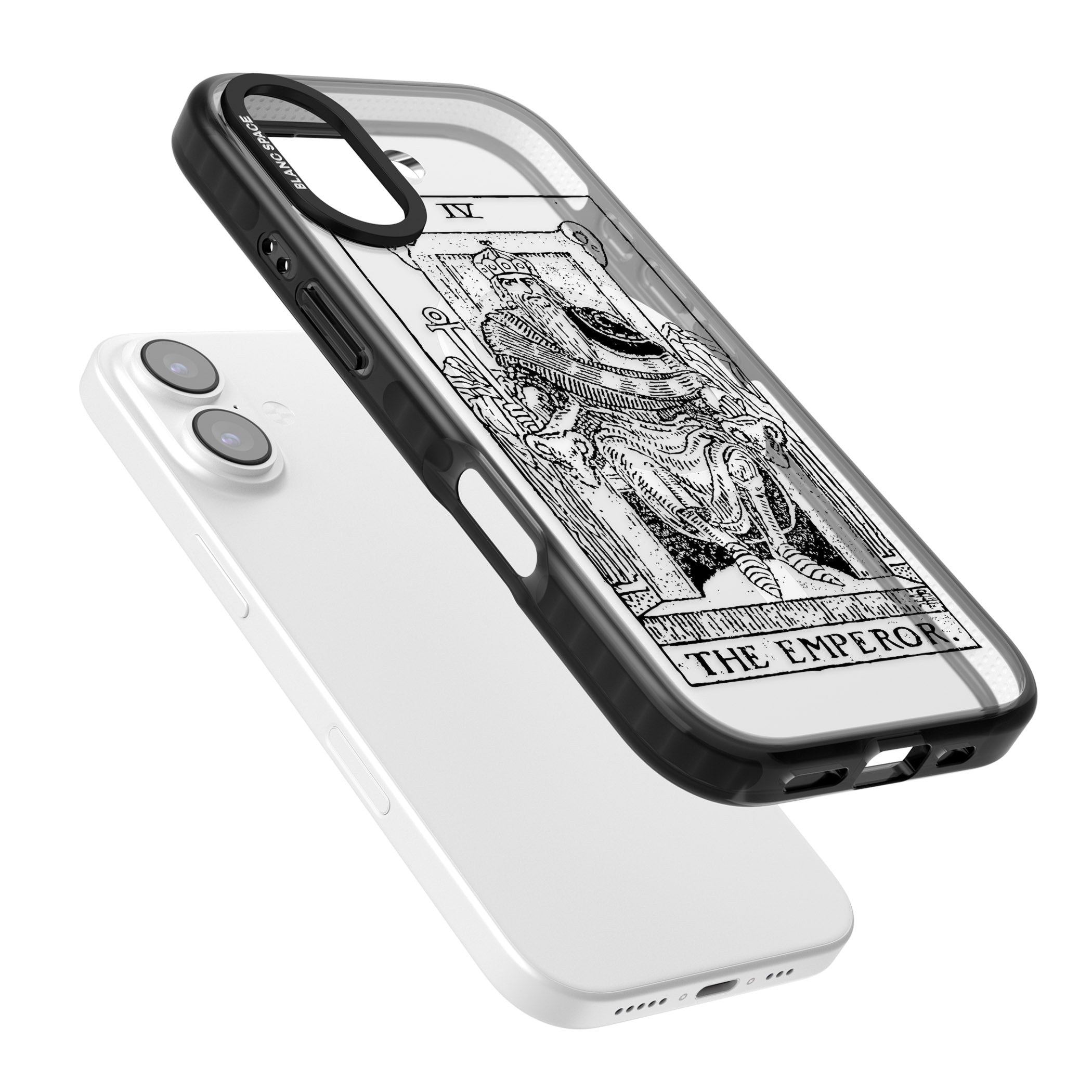 Personalised The Emperor Tarot iPhone 17 Impact Pro Black Phone Case Colours
