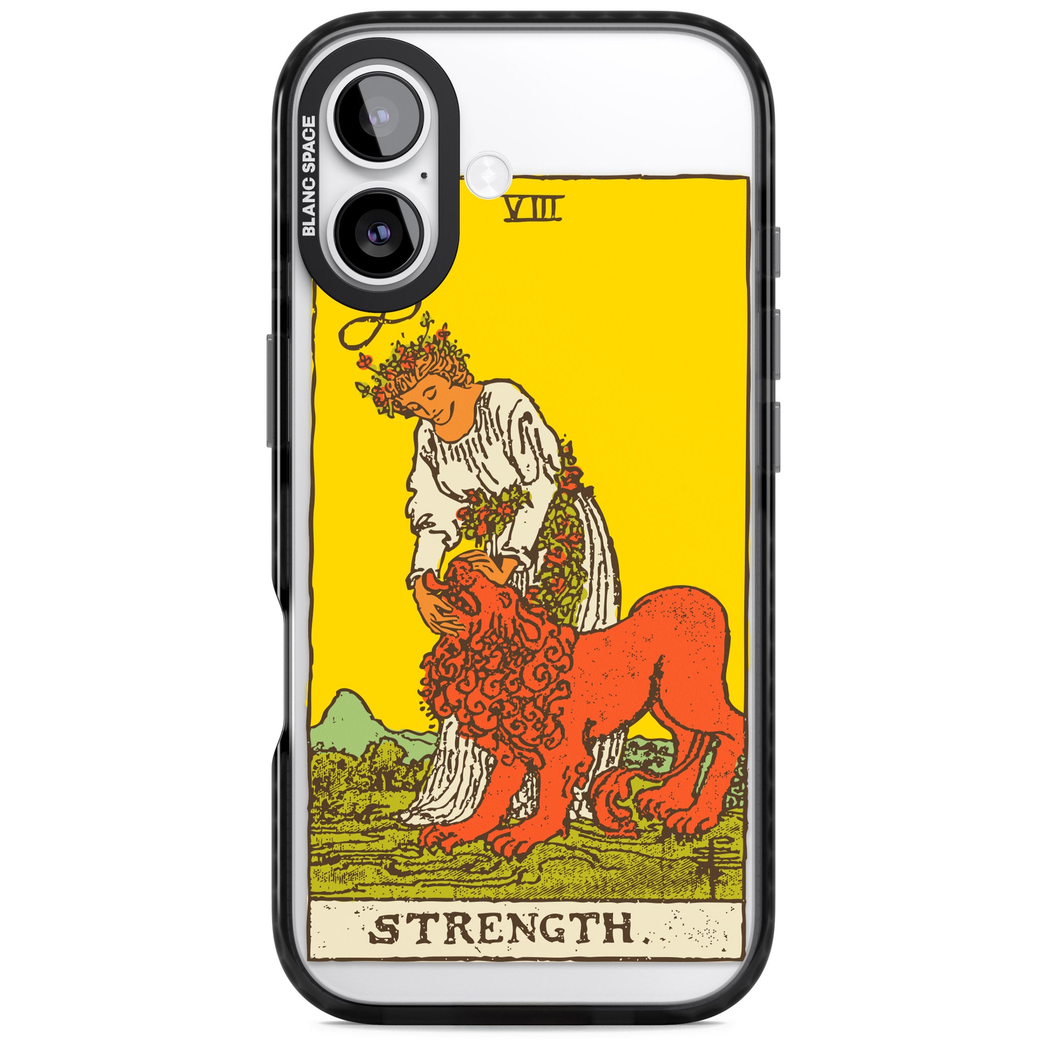 Personalised Strength Tarot Card (Color) iPhone 17 Impact Pro Black Phone Case