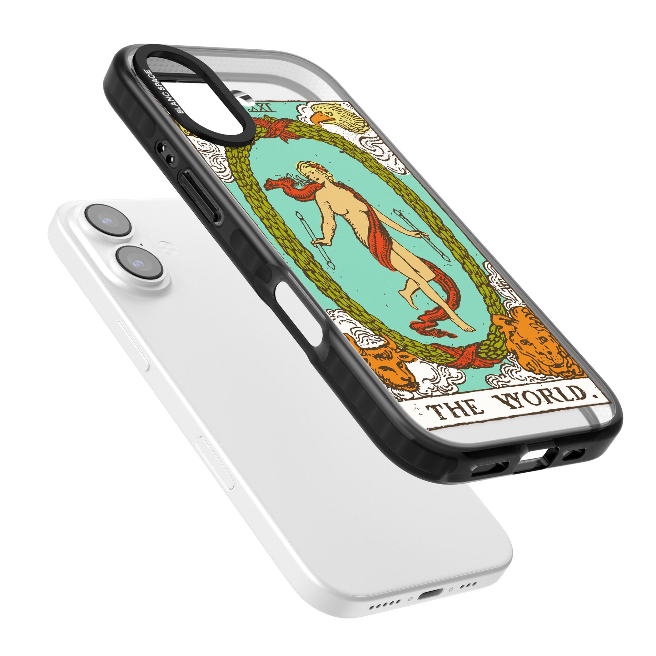 Personalised The World Tarot Card (Color) iPhone 17 Impact Pro Black Phone Case Colours