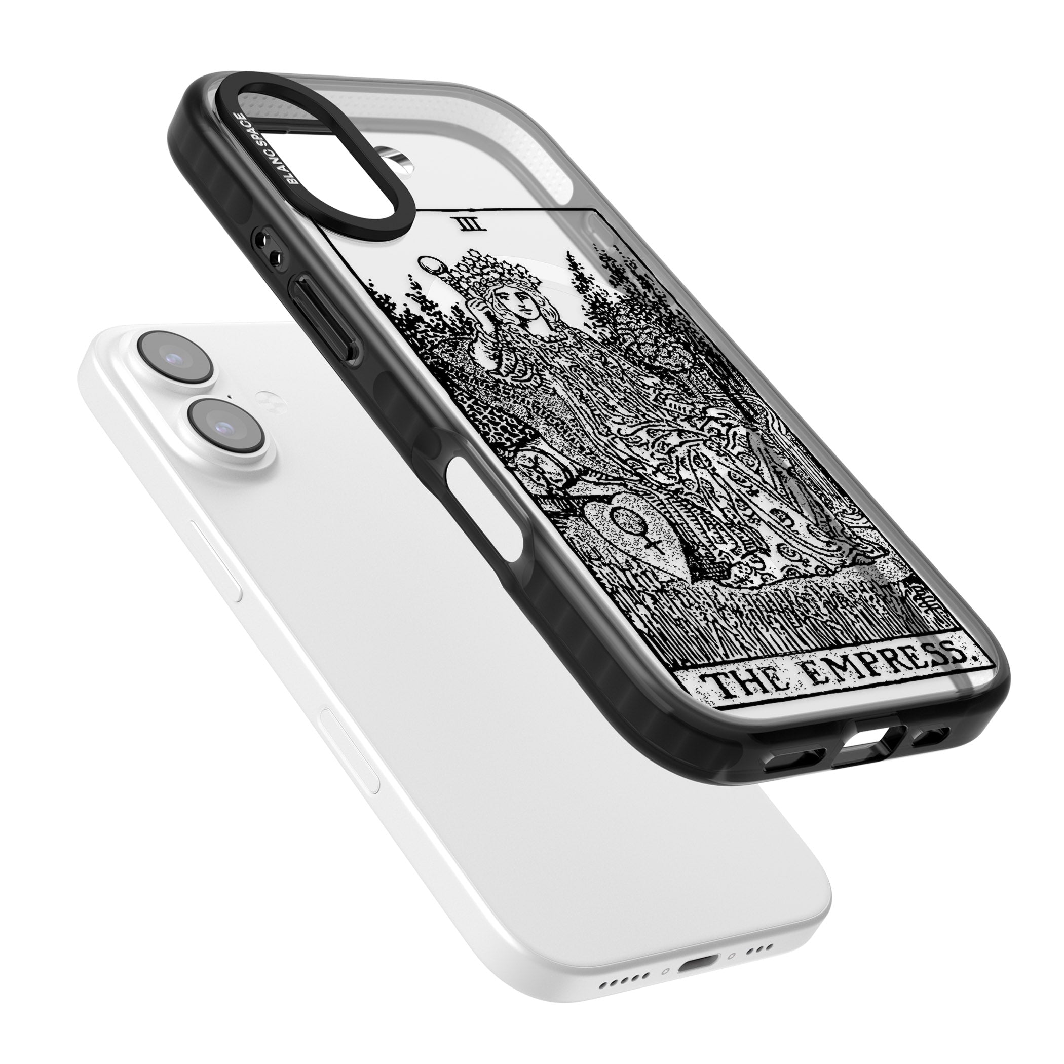 Personalised The Empress Tarot Card (Clear) iPhone 17 Impact Pro Black Phone Case Colours
