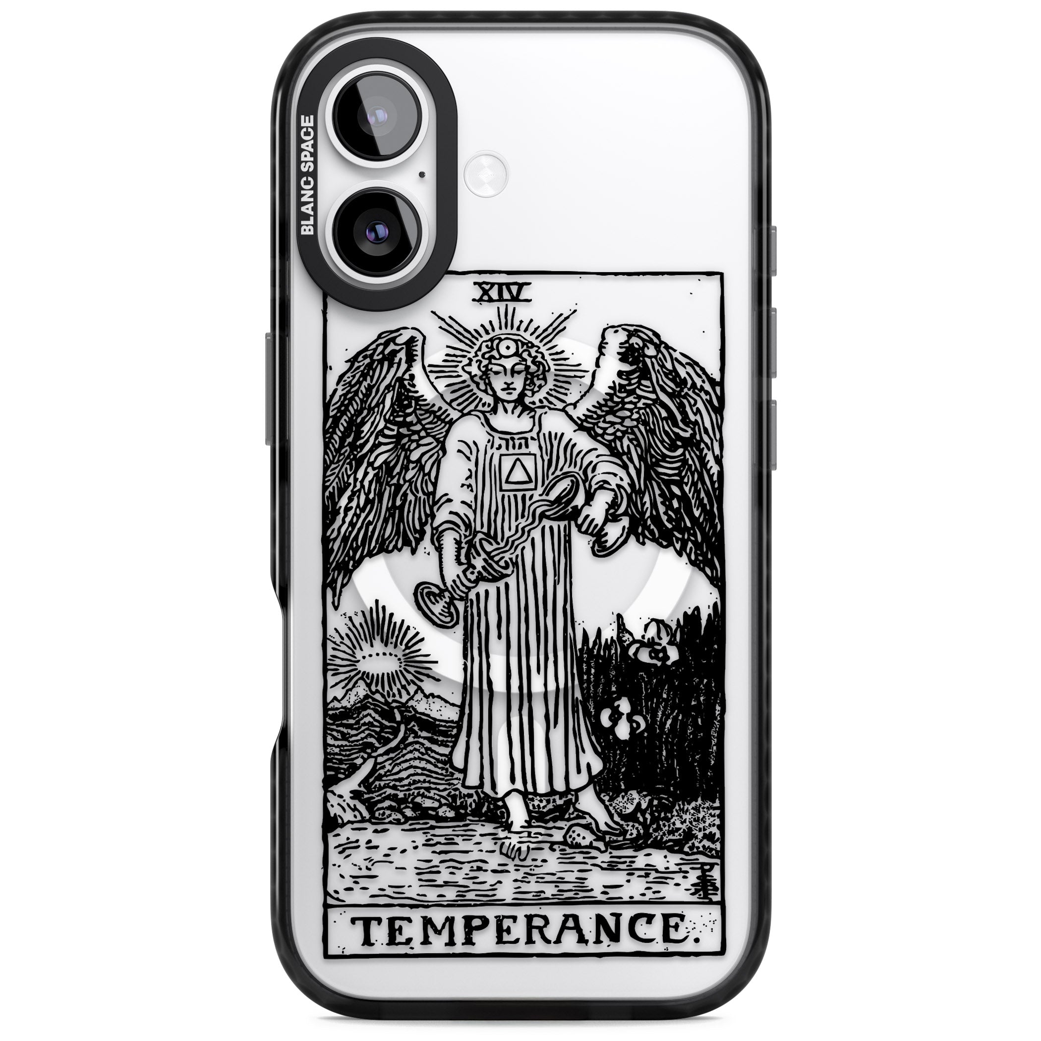 Personalised Temperance Tarot Card (Clear) iPhone 17 Impact Pro Black Phone Case