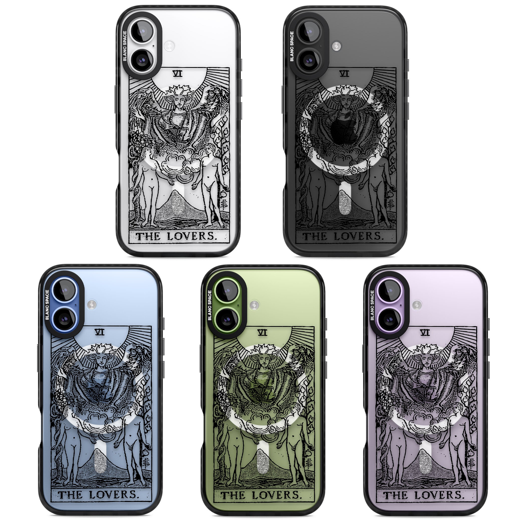 Personalised The Lovers Tarot Card (Clear) iPhone 17 Impact Pro Black Phone Case APT Impact Protection