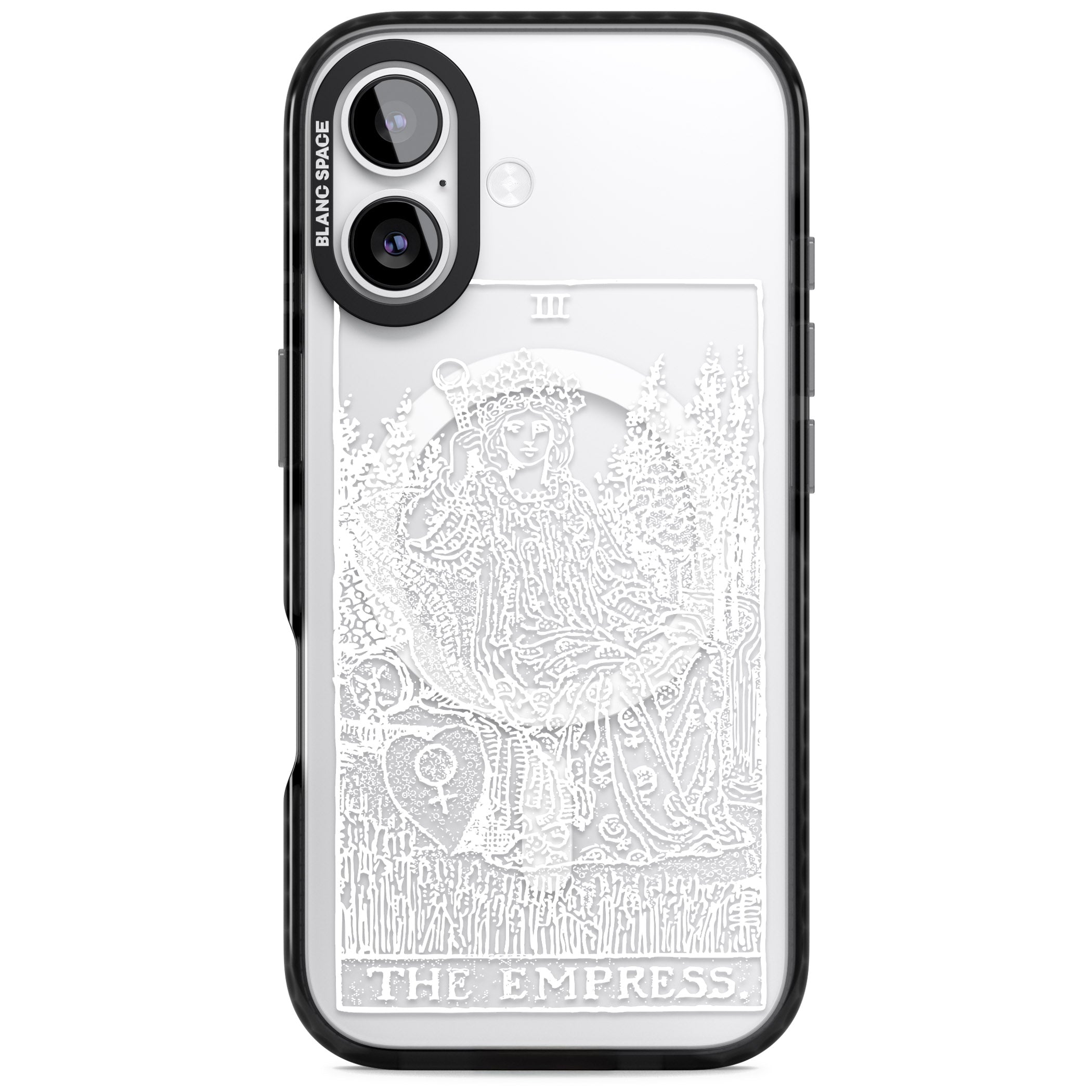 Personalised The Empress Tarot Card (White) iPhone 17 Impact Pro Black Phone Case