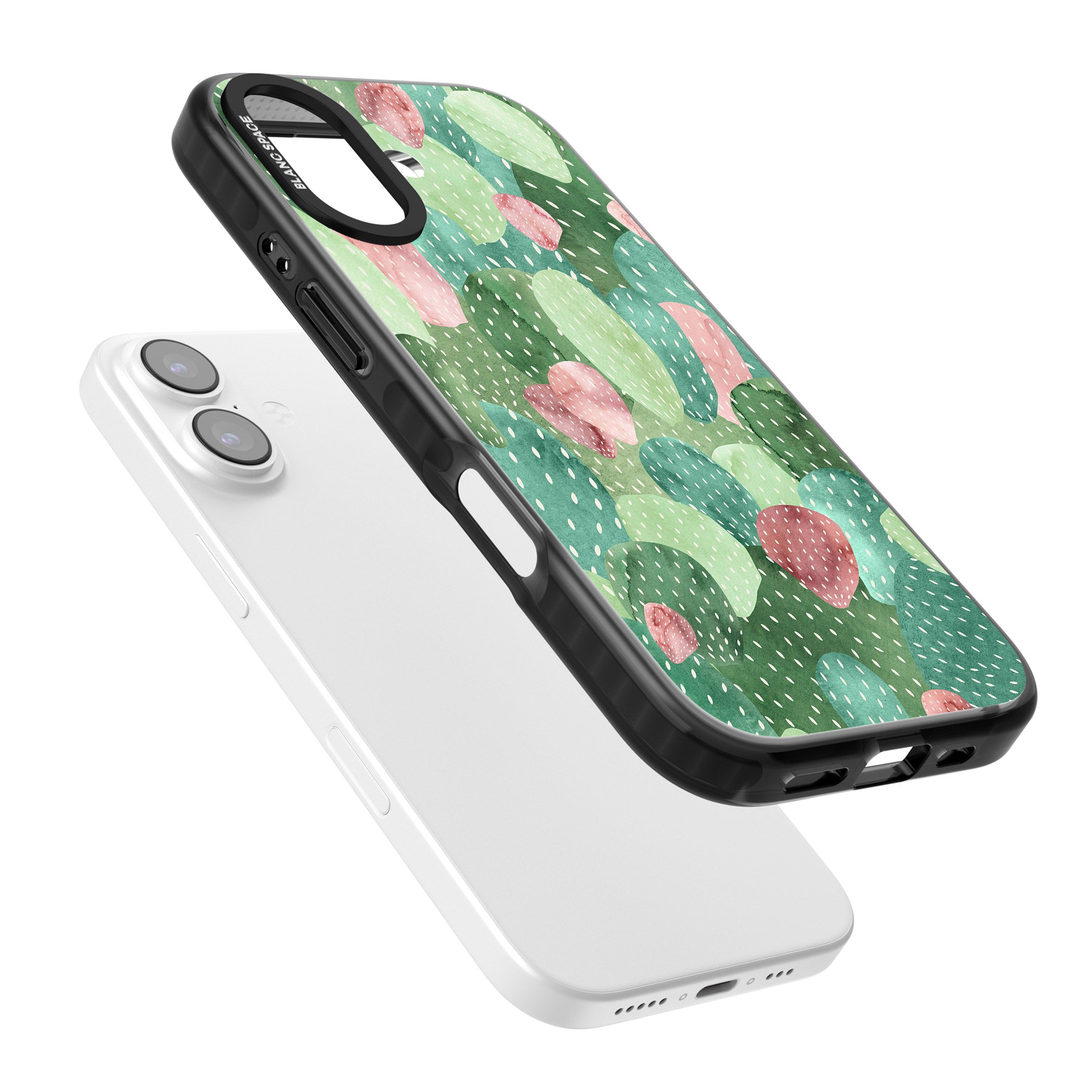 Cactus Charm iPhone 17 Impact Pro Black Phone Case Colours