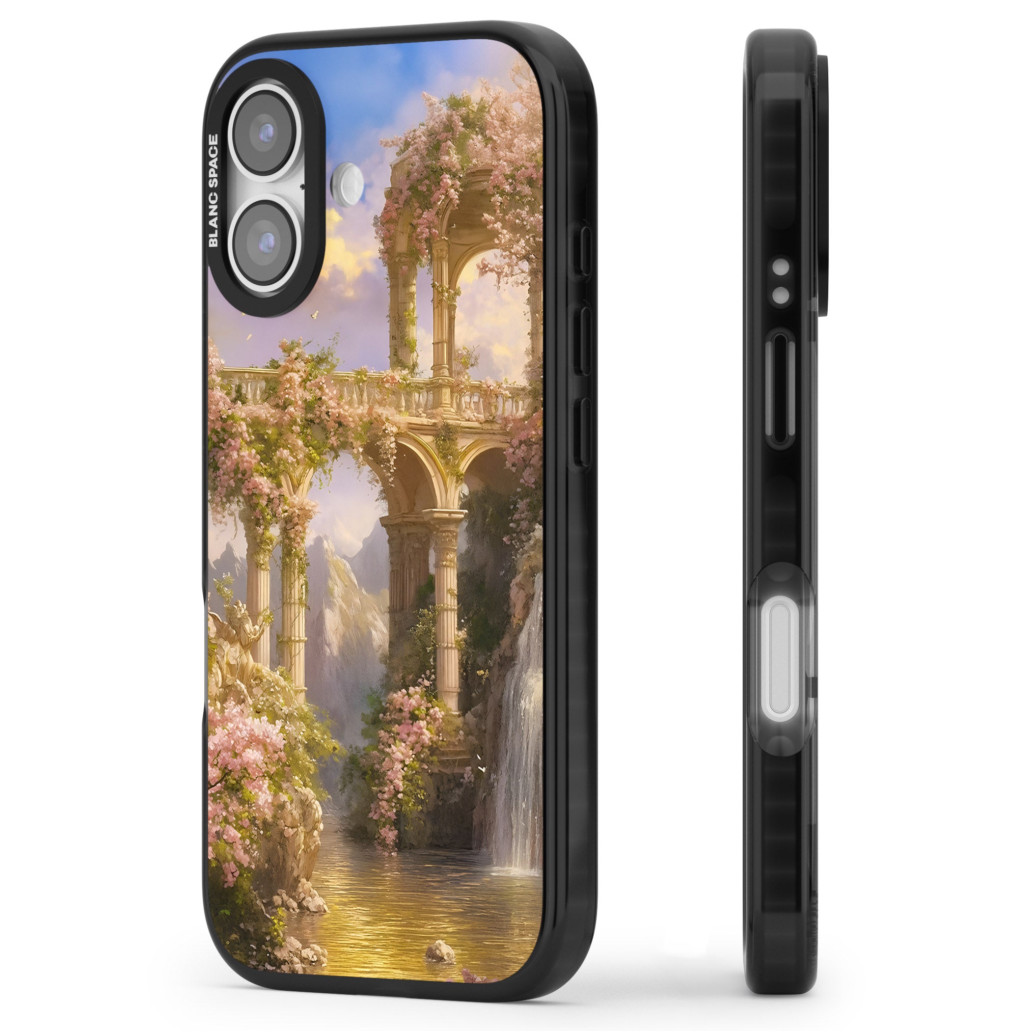 Castle River iPhone 17 Impact Pro Black Phone Case Side Profile