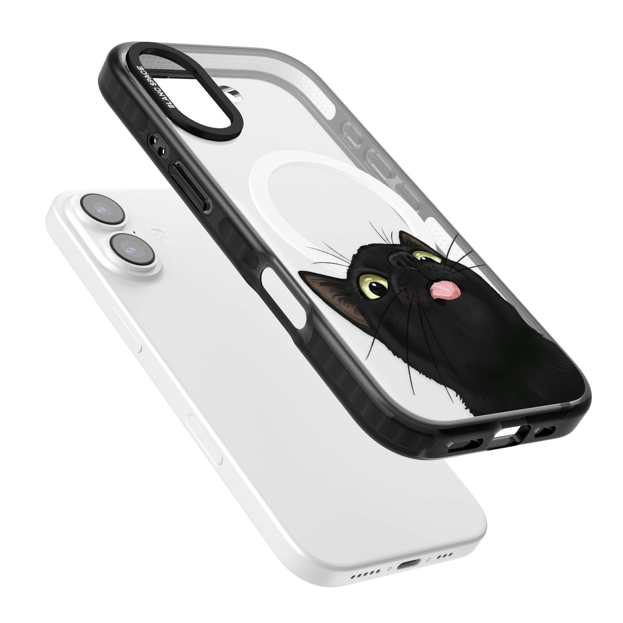 Black Cat Energy for her iPhone case | Black Impact Magsafe case for iPhone 17