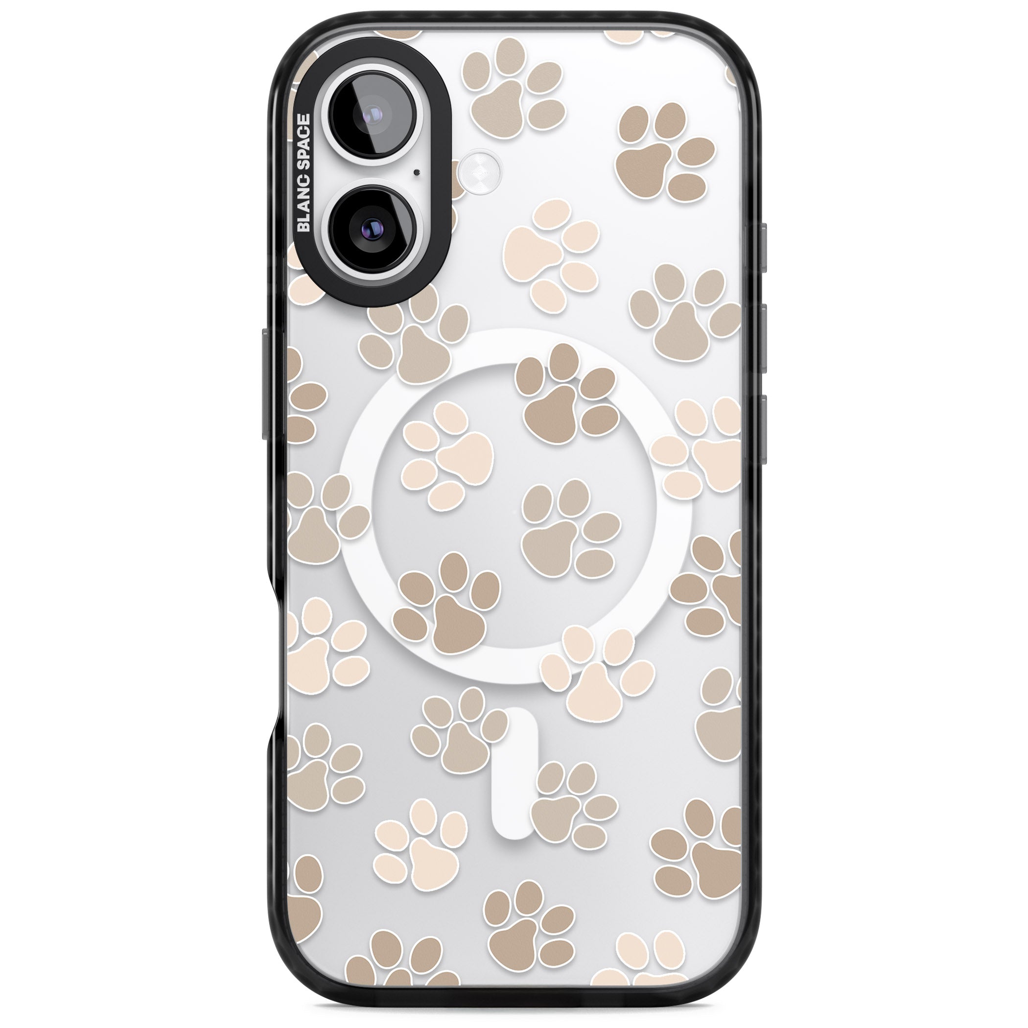 Paw Prints iPhone 17 Impact Pro Black Phone Case
