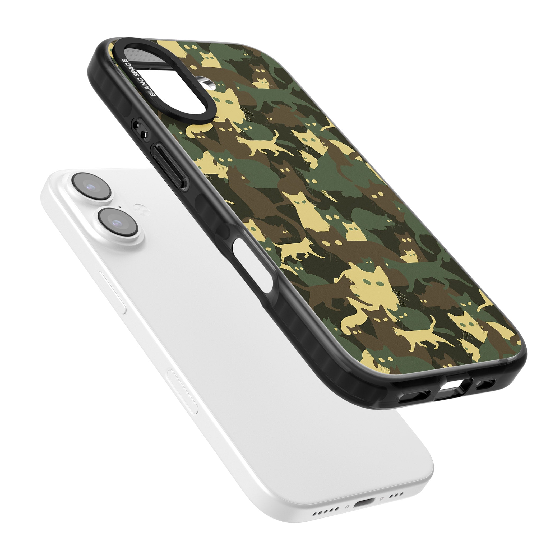 Forest Cat Camo iPhone 17 Impact Pro Black Phone Case Colours