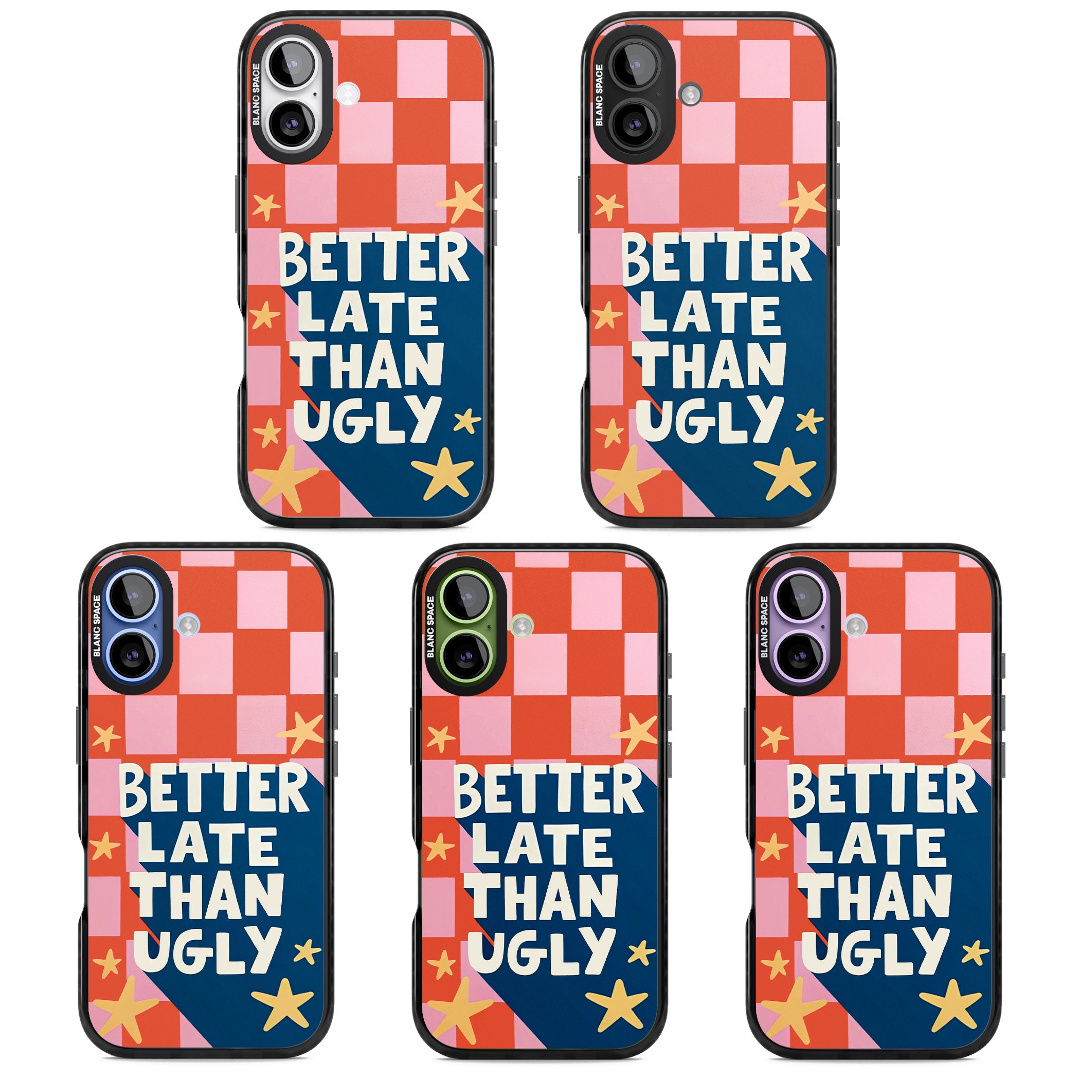 Better Late Than Ugly iPhone 17 Impact Pro Black Phone Case APT Impact Protection