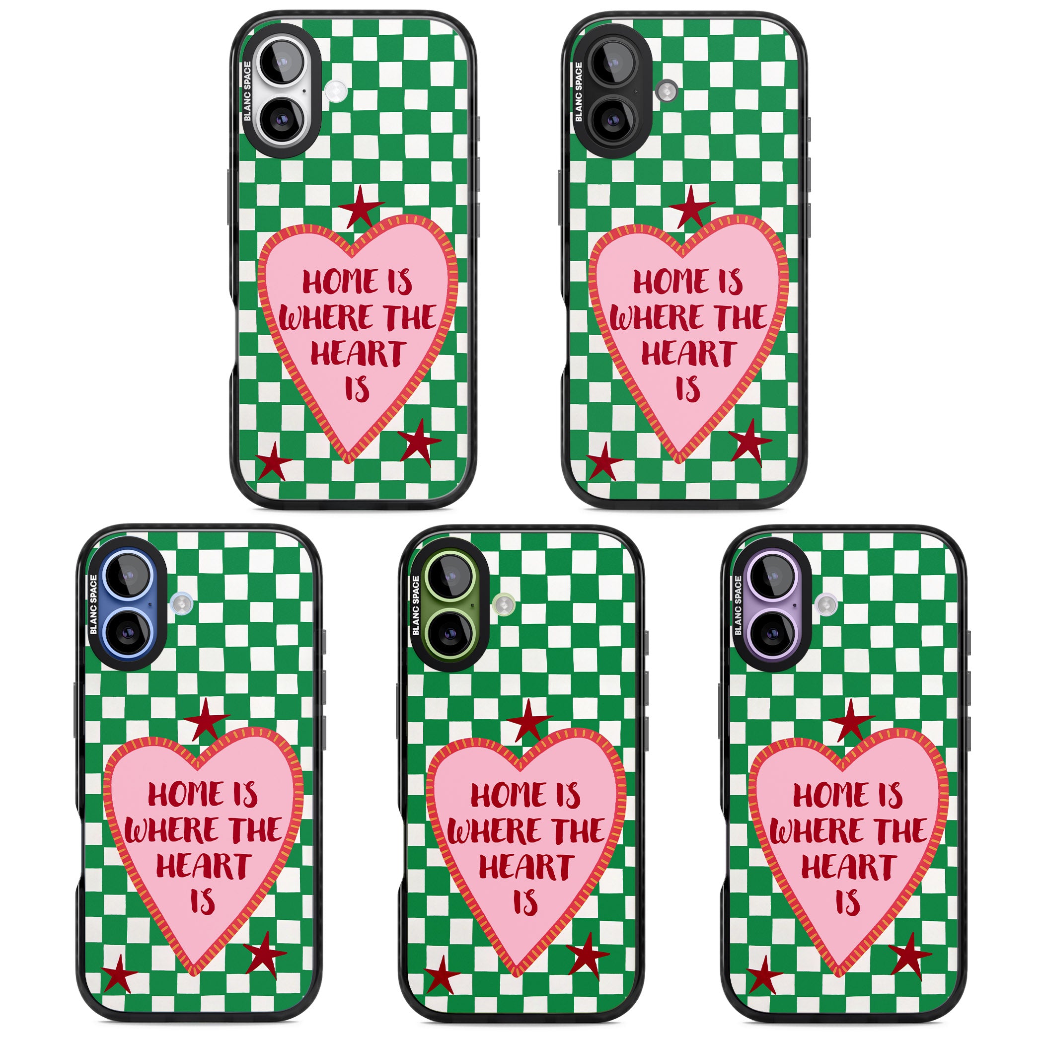 Home Is Where The Heart Is iPhone 17 Impact Pro Black Phone Case APT Impact Protection