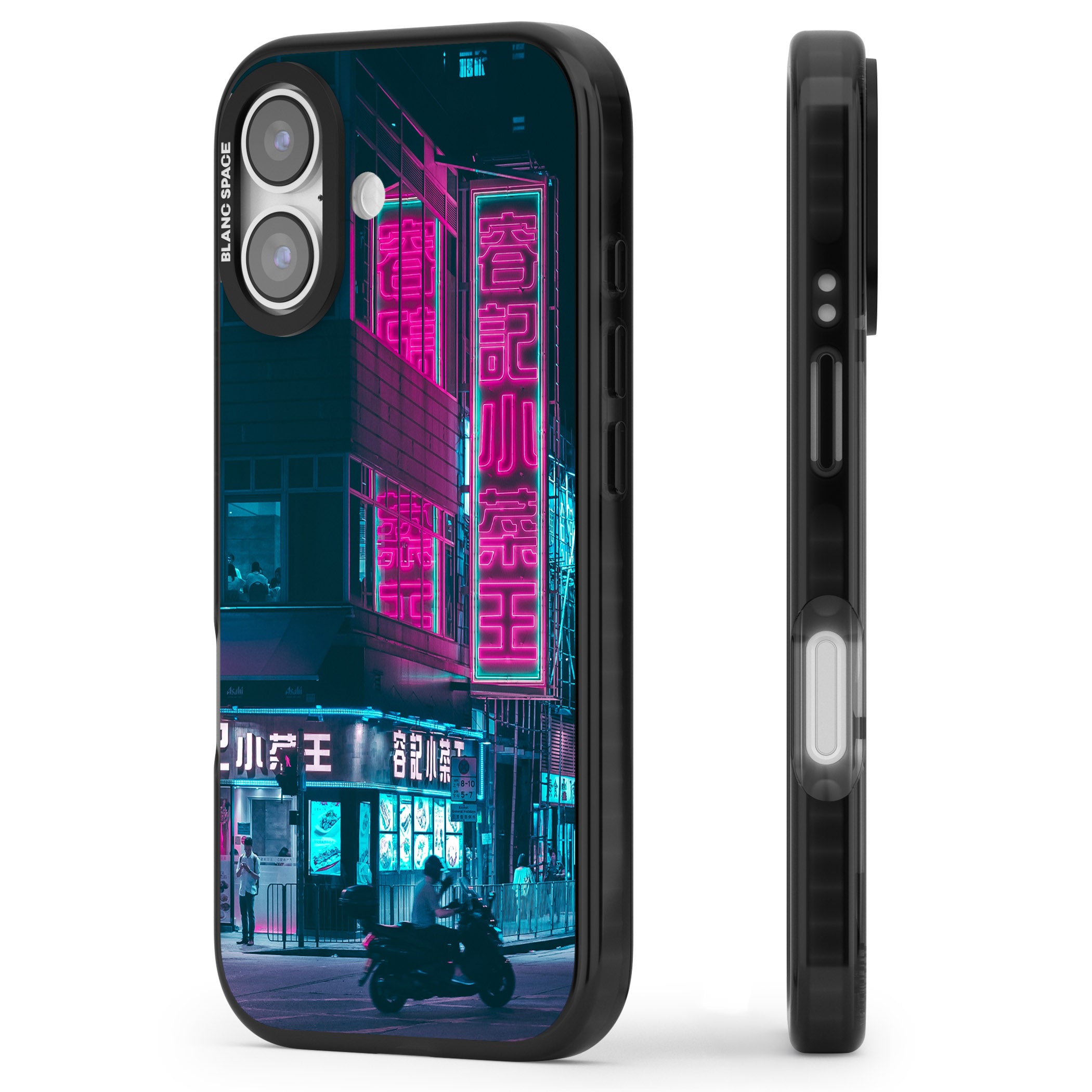 Neon City Ride iPhone 17 Impact Pro Black Phone Case Side Profile