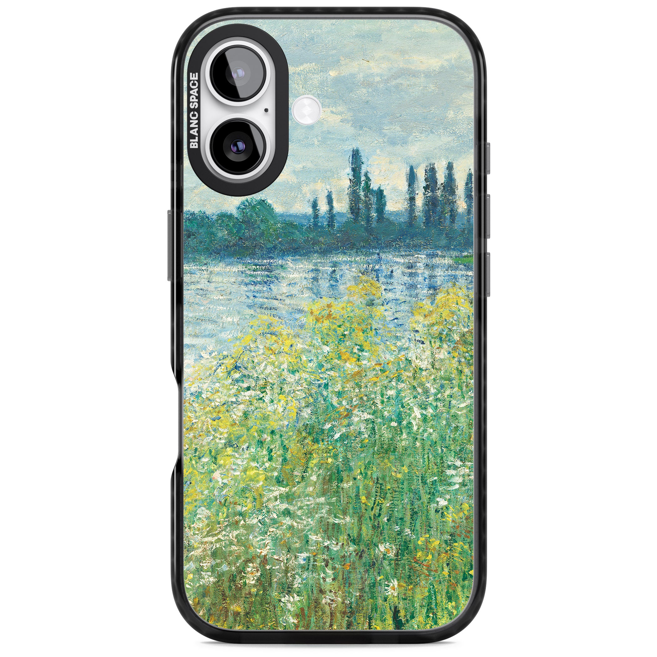 Banks Of The Seine By Claude Monet iPhone 17 Impact Pro Black Phone Case