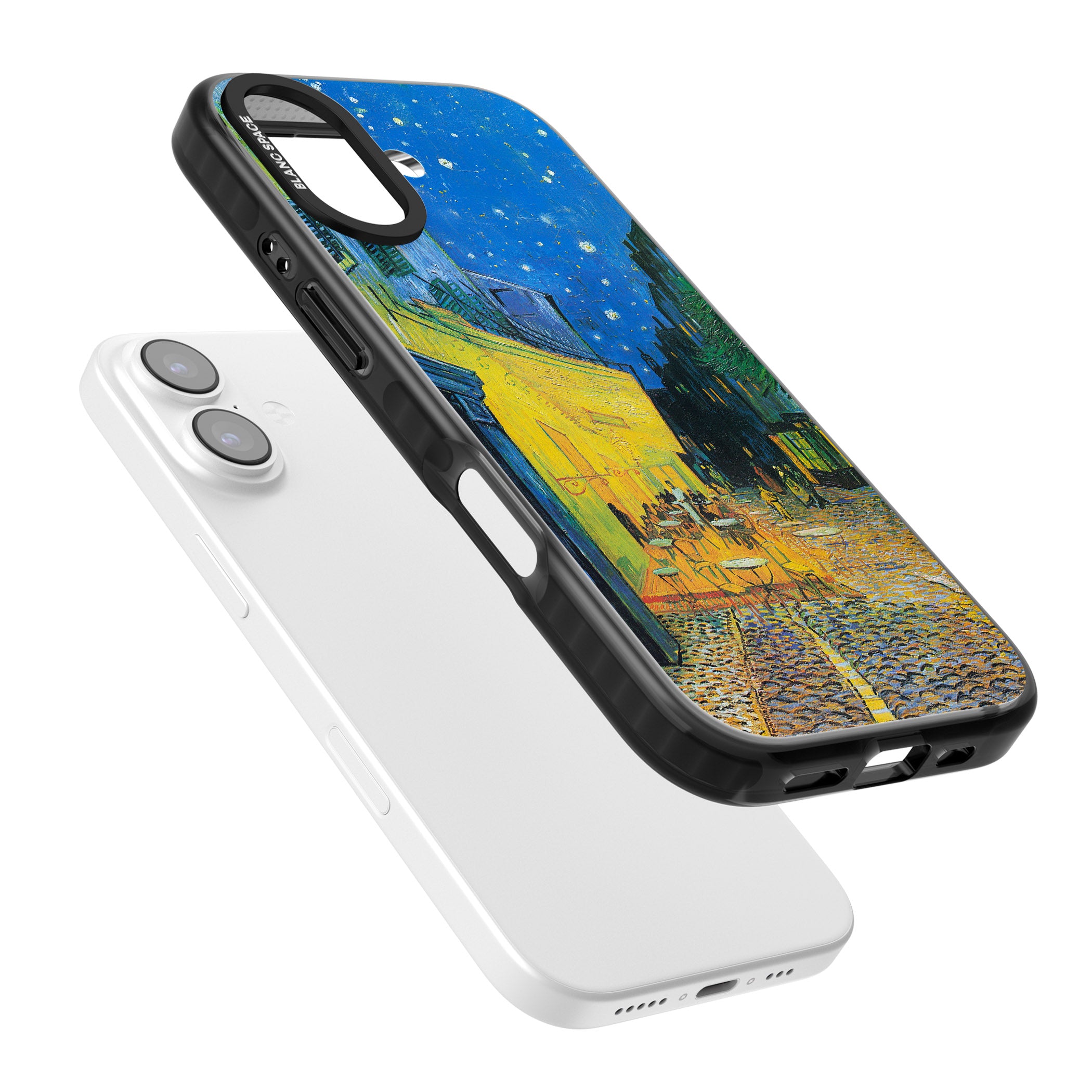 Café Terrace At Night iPhone 17 Impact Pro Black Phone Case Colours