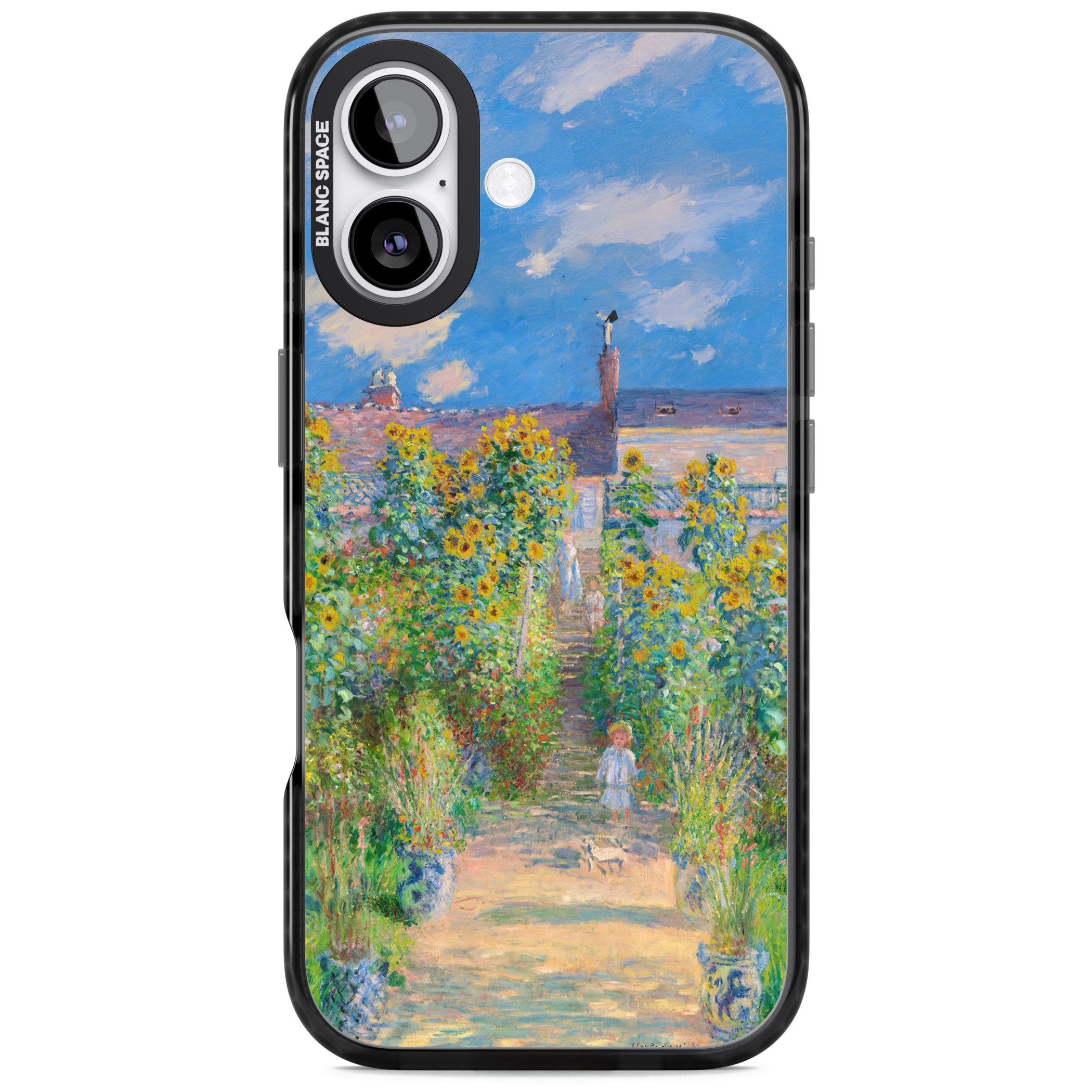 Garden at Vetheuil iPhone 17 Impact Pro Black Phone Case