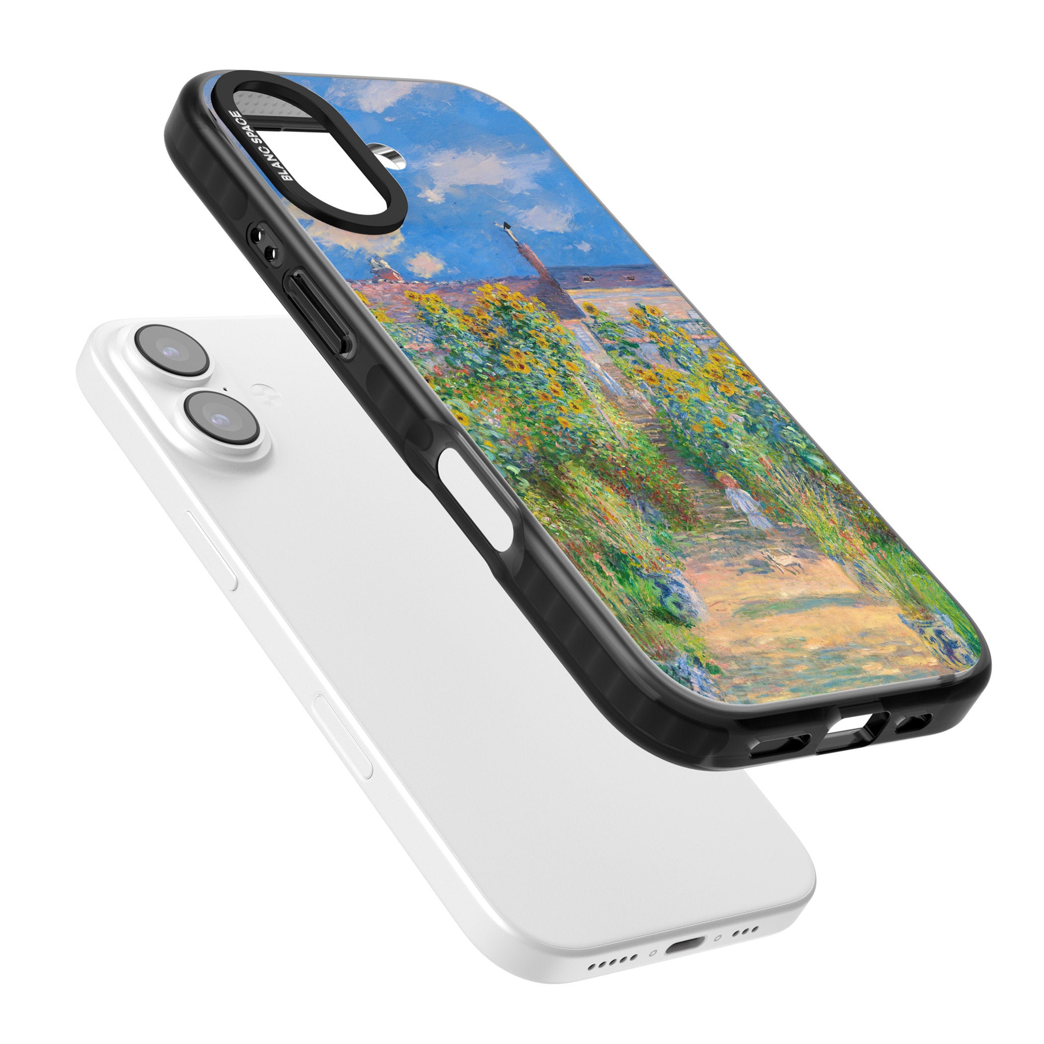 Garden at Vetheuil iPhone 17 Impact Pro Black Phone Case Colours