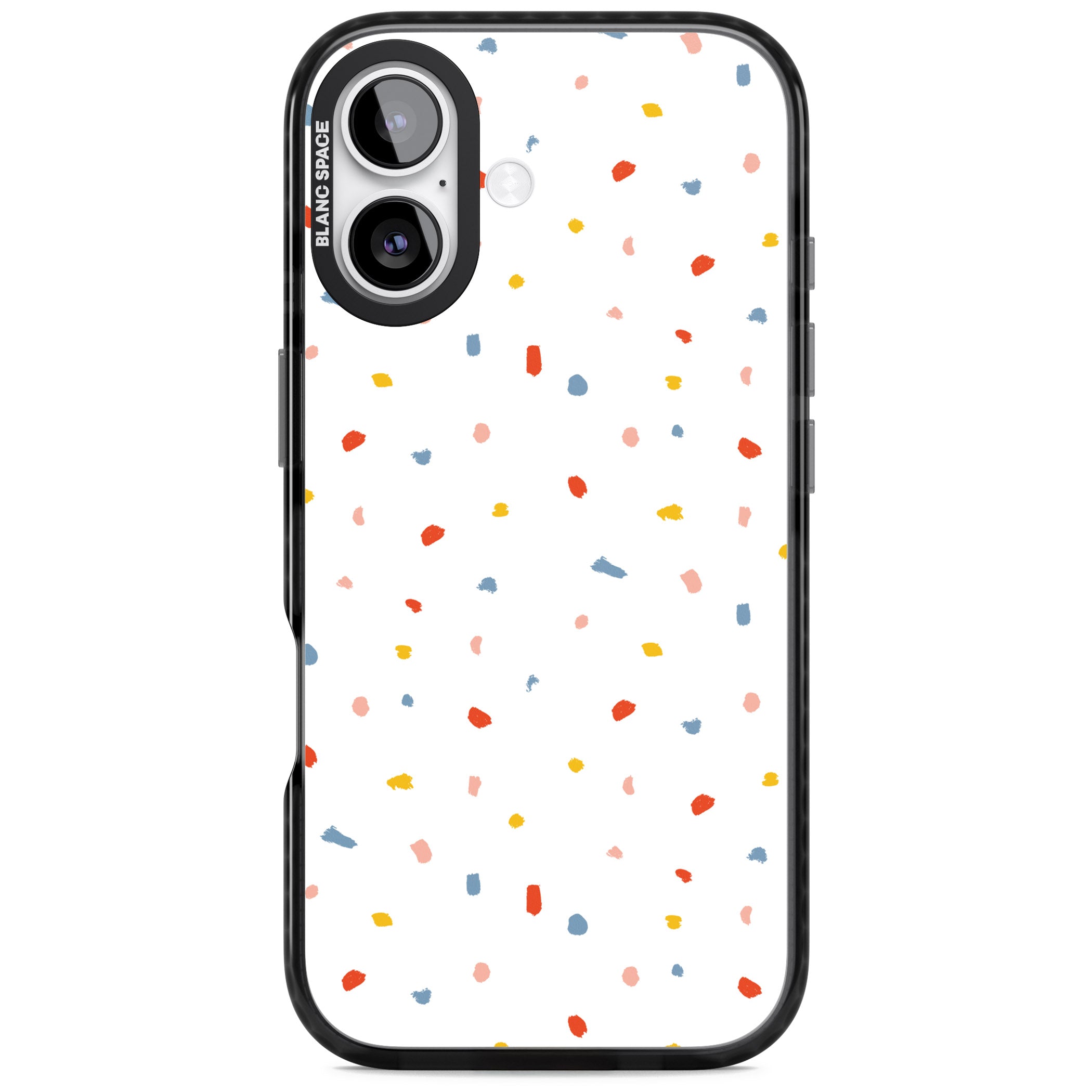 Confetti Speckle iPhone 17 Impact Pro Black Phone Case