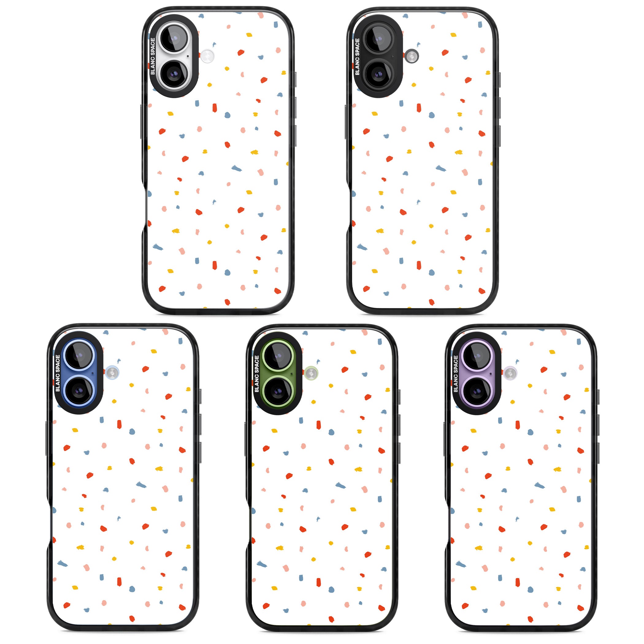 Confetti Speckle iPhone 17 Impact Pro Black Phone Case APT Impact Protection