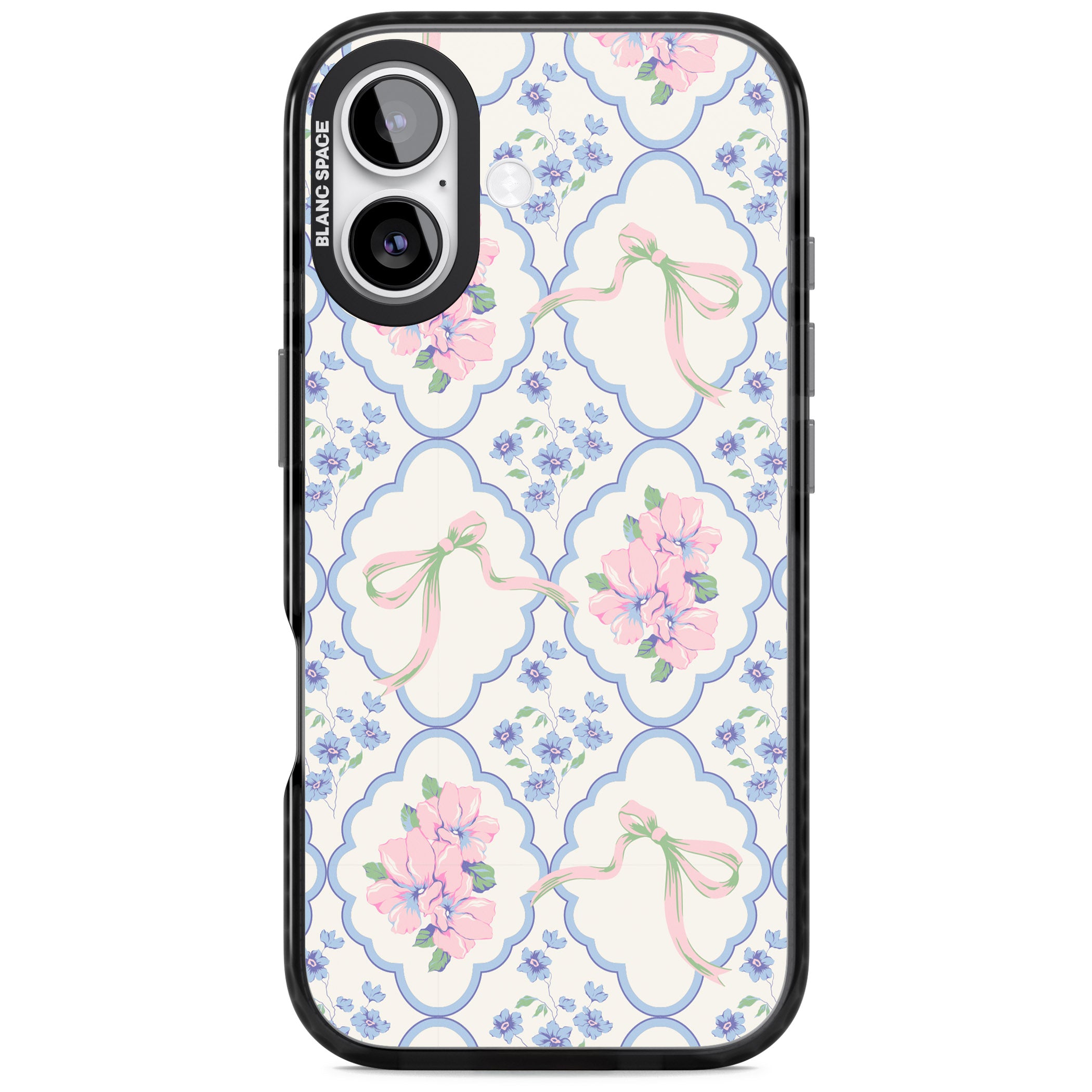 Coquette Flowers & Bows iPhone 17 Impact Pro Black Phone Case