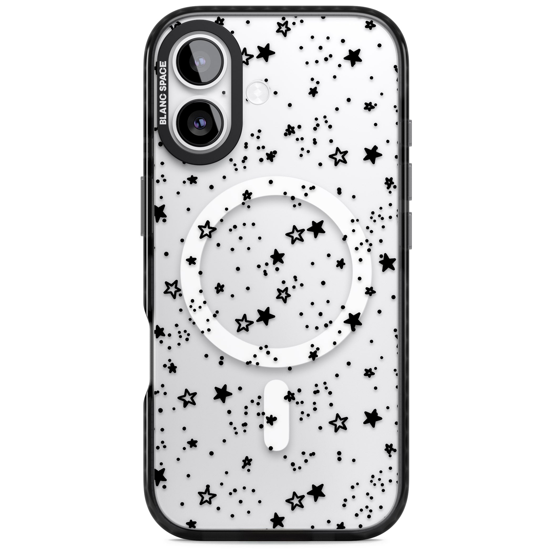 Midnight Stars iPhone 17 Impact Pro Black Phone Case